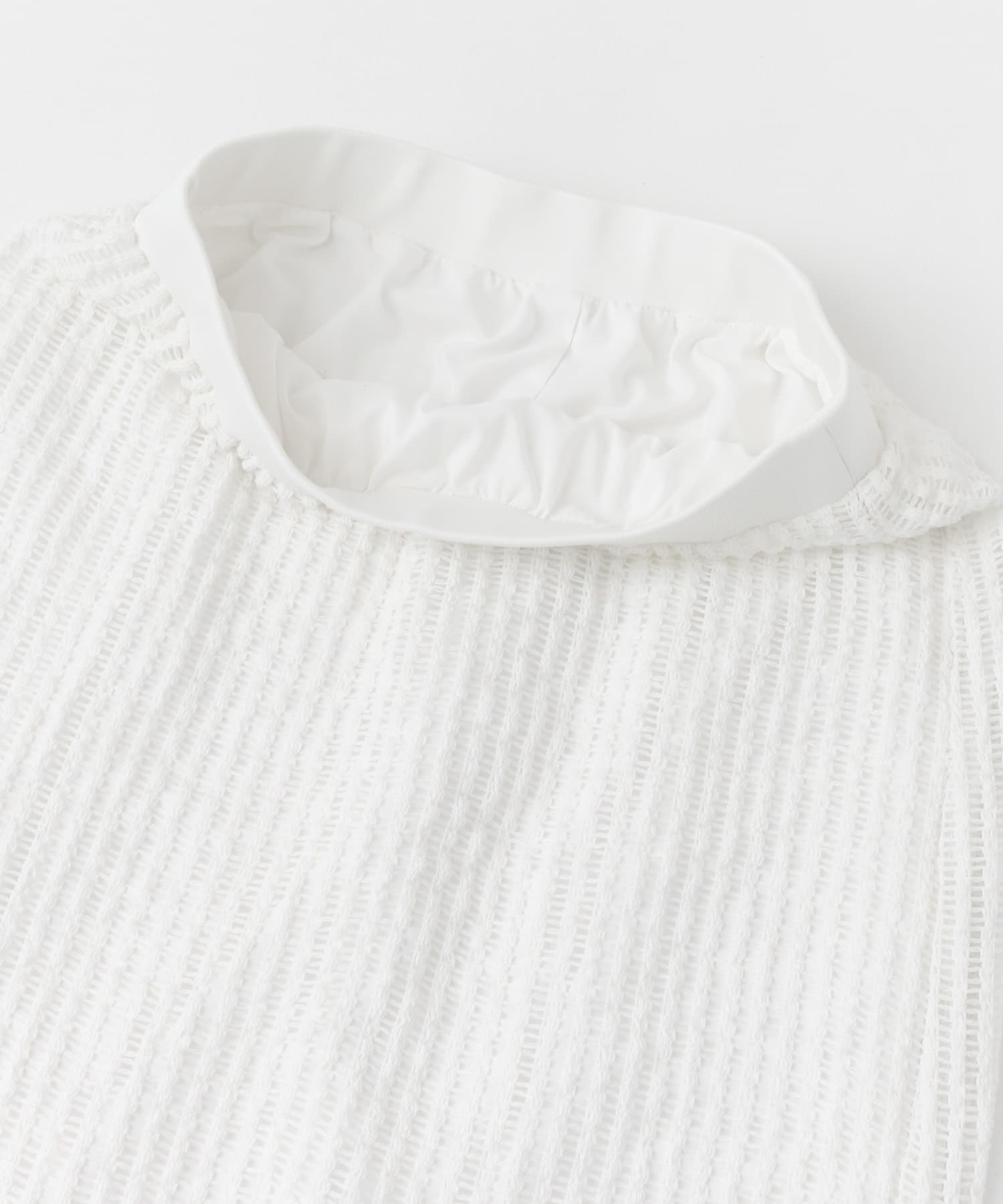 『セットアップ対応』F by ROSSO　メッシュプルオーバー+ロングスカート WHITE 36