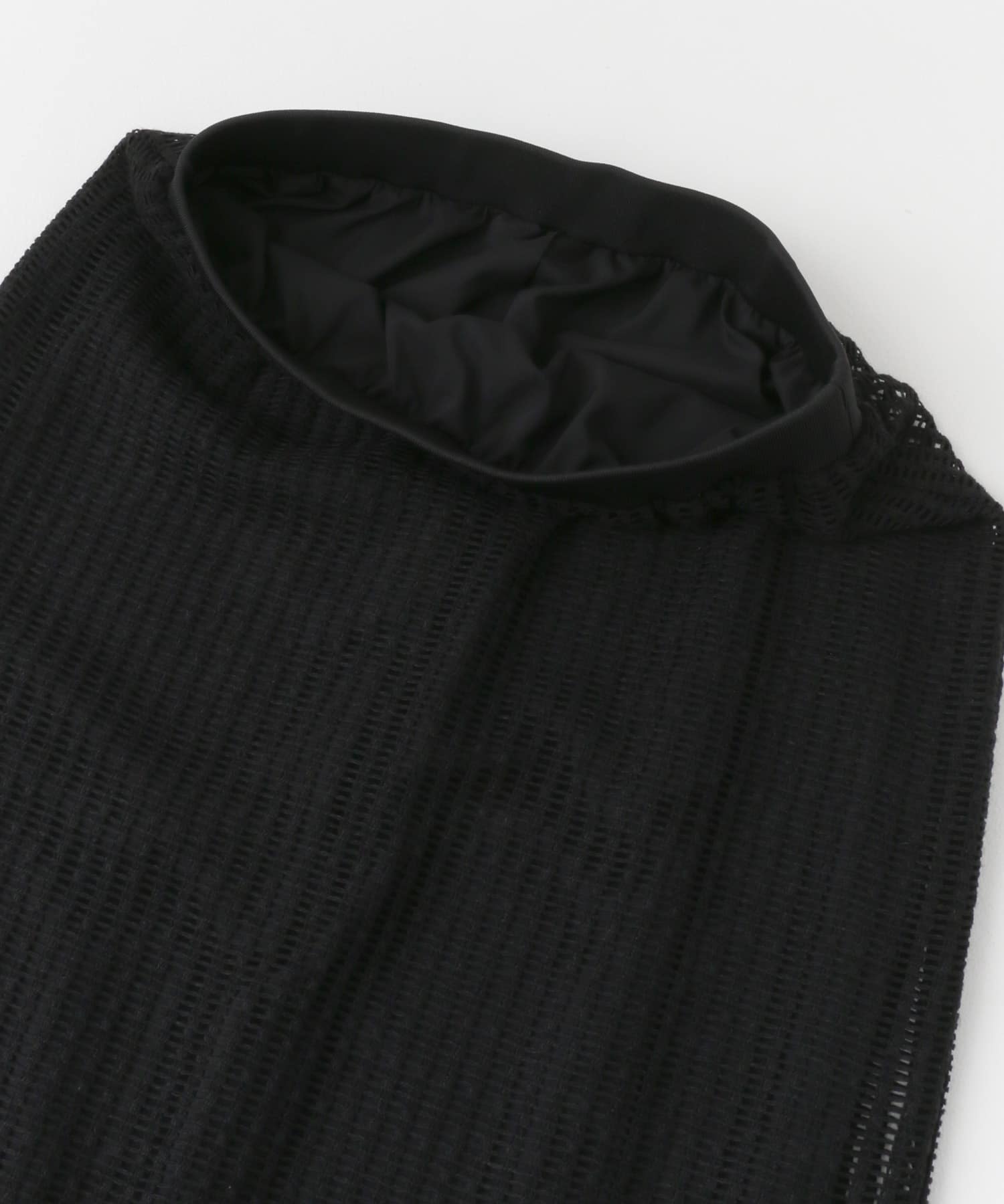 『セットアップ対応』F by ROSSO　メッシュプルオーバー+ロングスカート BLACK 36