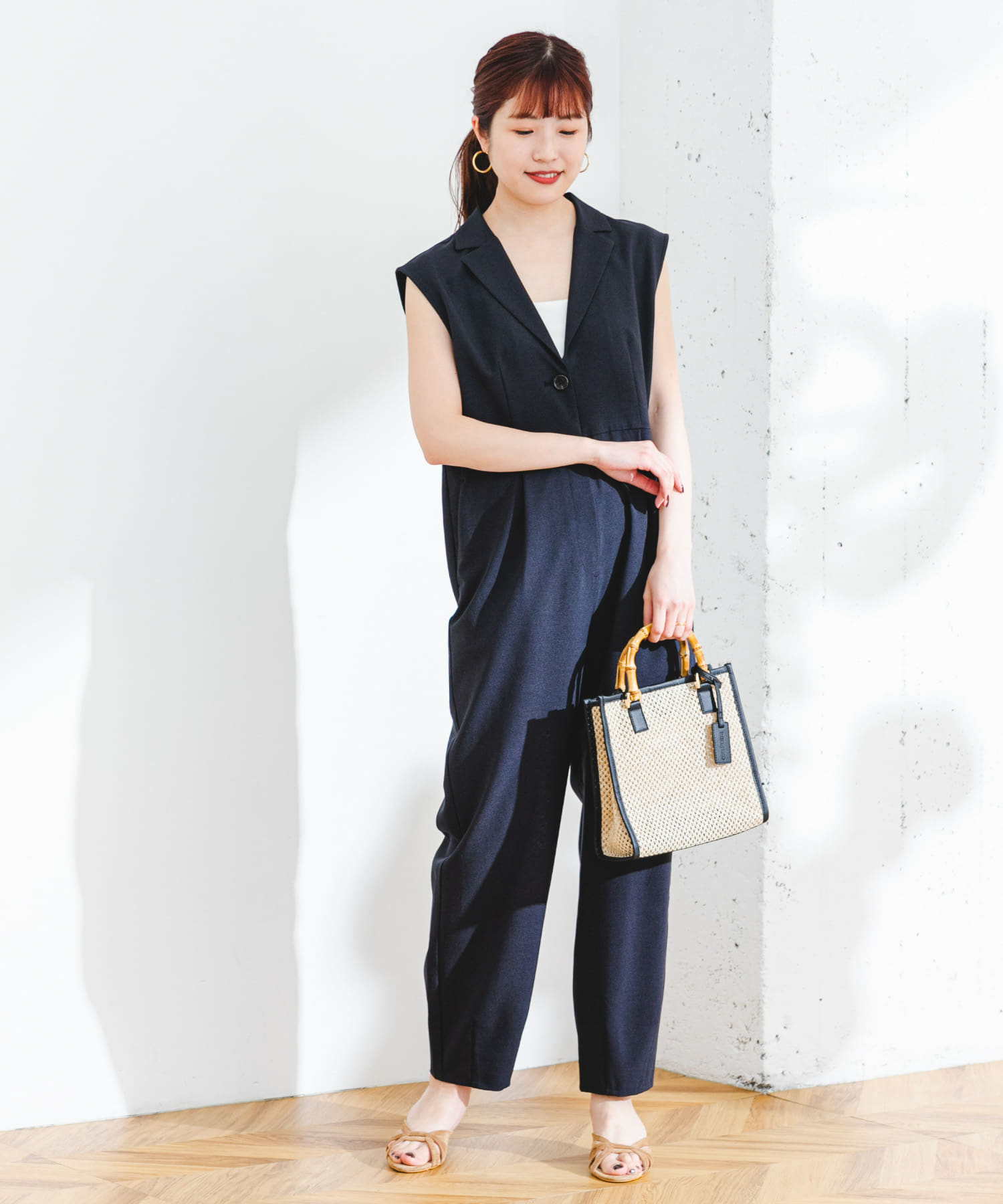 UR TECH DRYLUXE』F by ROSSO テーラーカラーオールインワン(36 L/GRAY