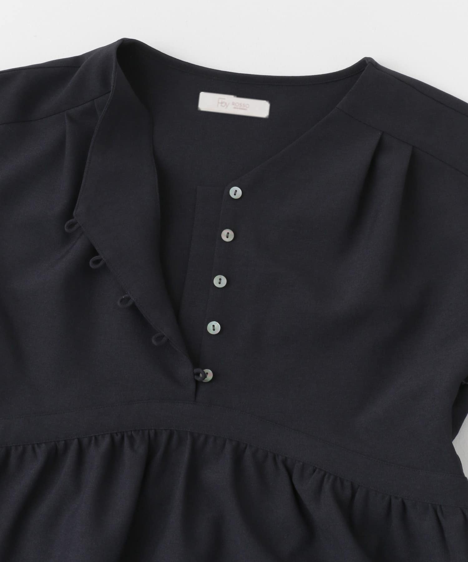 『UR TECH DRYLUXE』F by ROSSO　ウエストマークワンピース NAVY 36