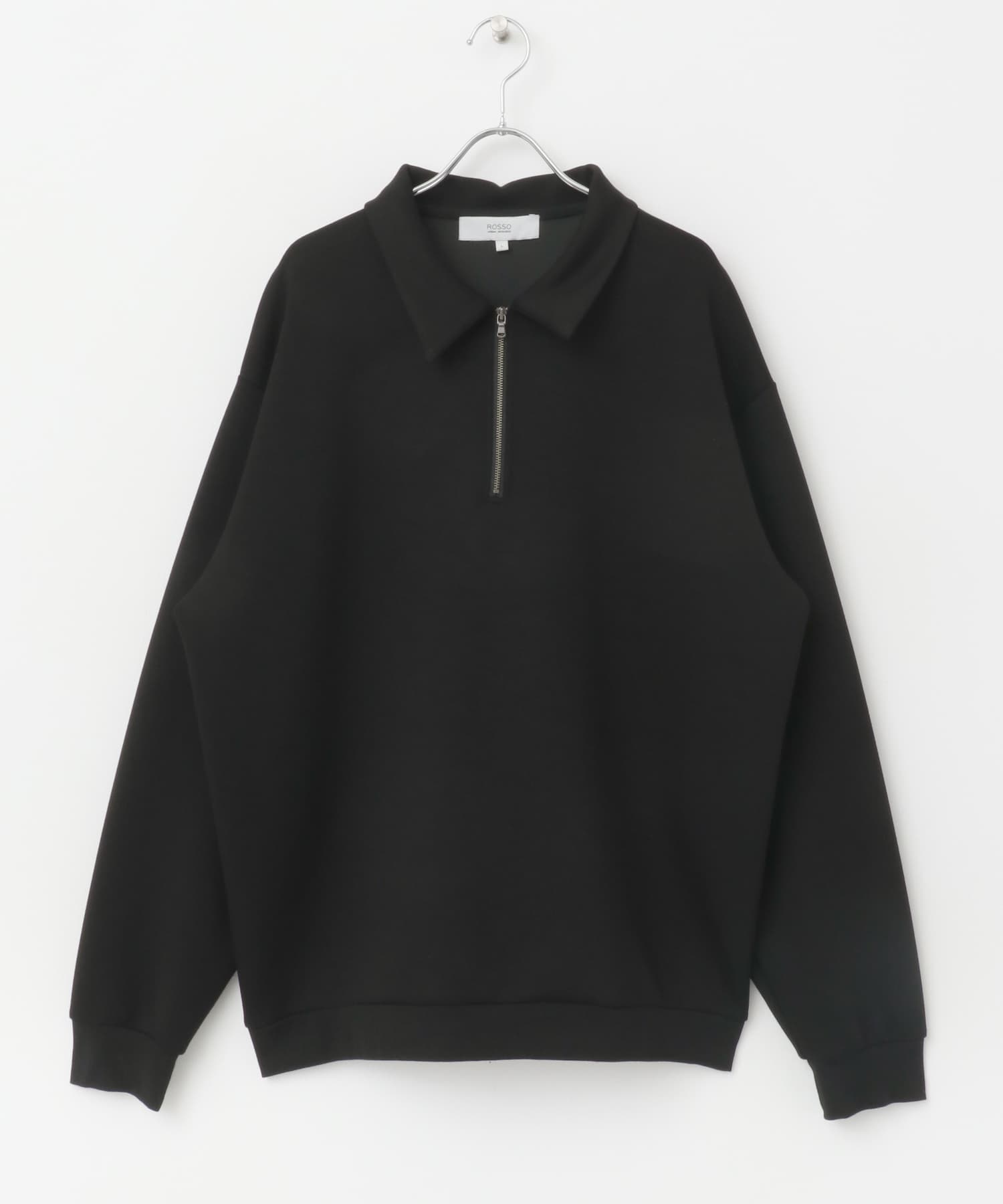 『セットアップ対応』ポンチジッププルオーバー BLACK M