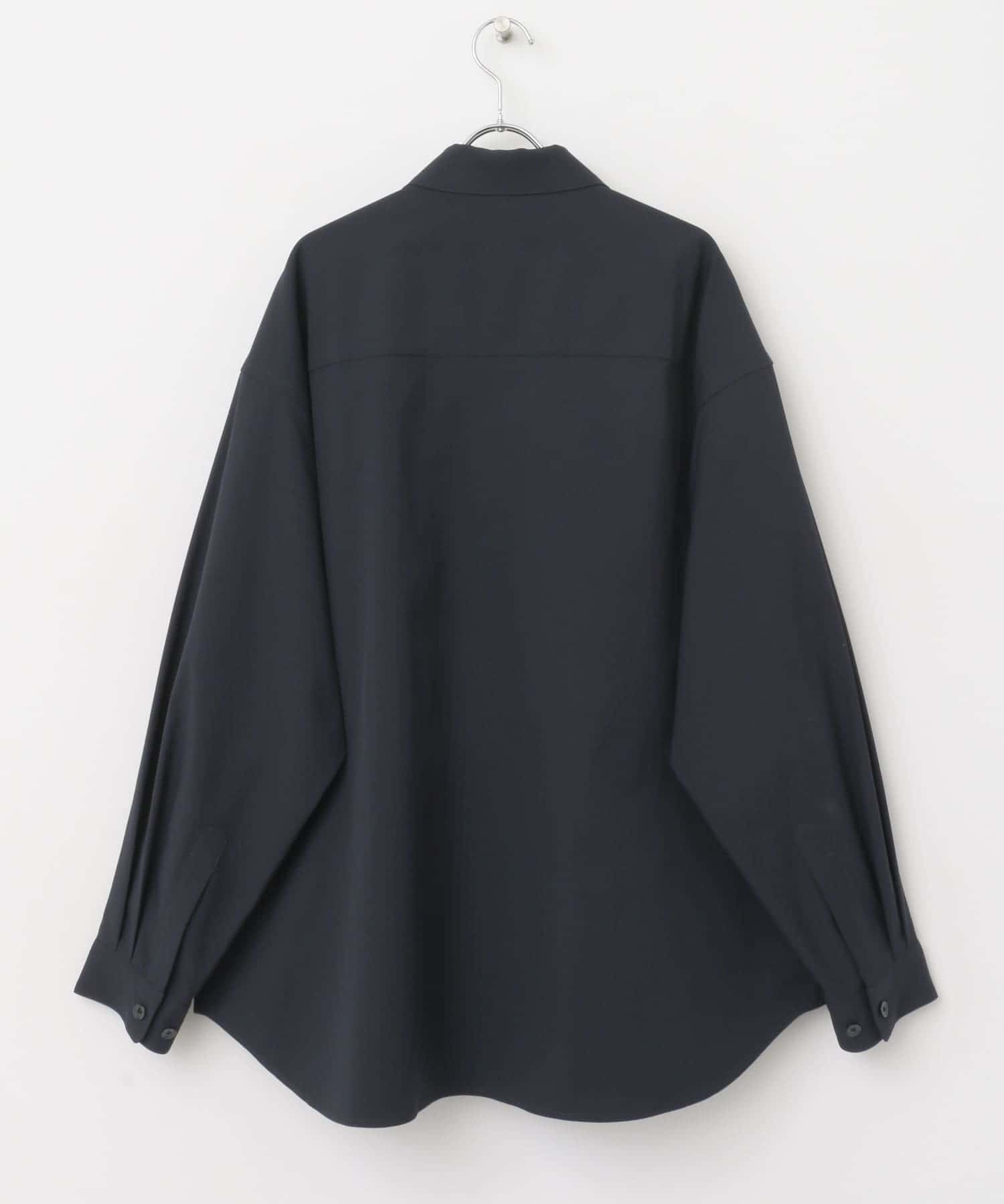 『セットアップ対応』MARUI ORIMONO　3H DryFabricストレッチシャツジャケット NAVY M