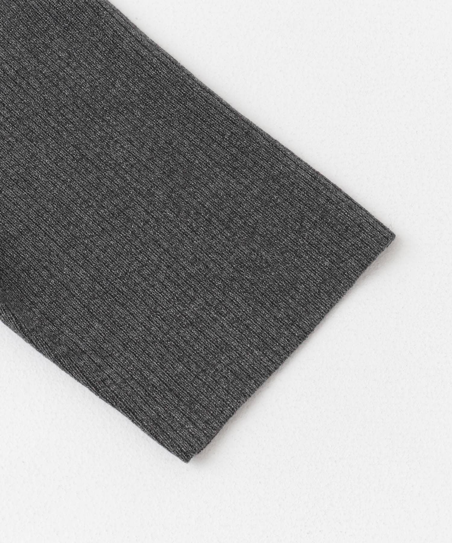 クロップドリブニット gray FREE