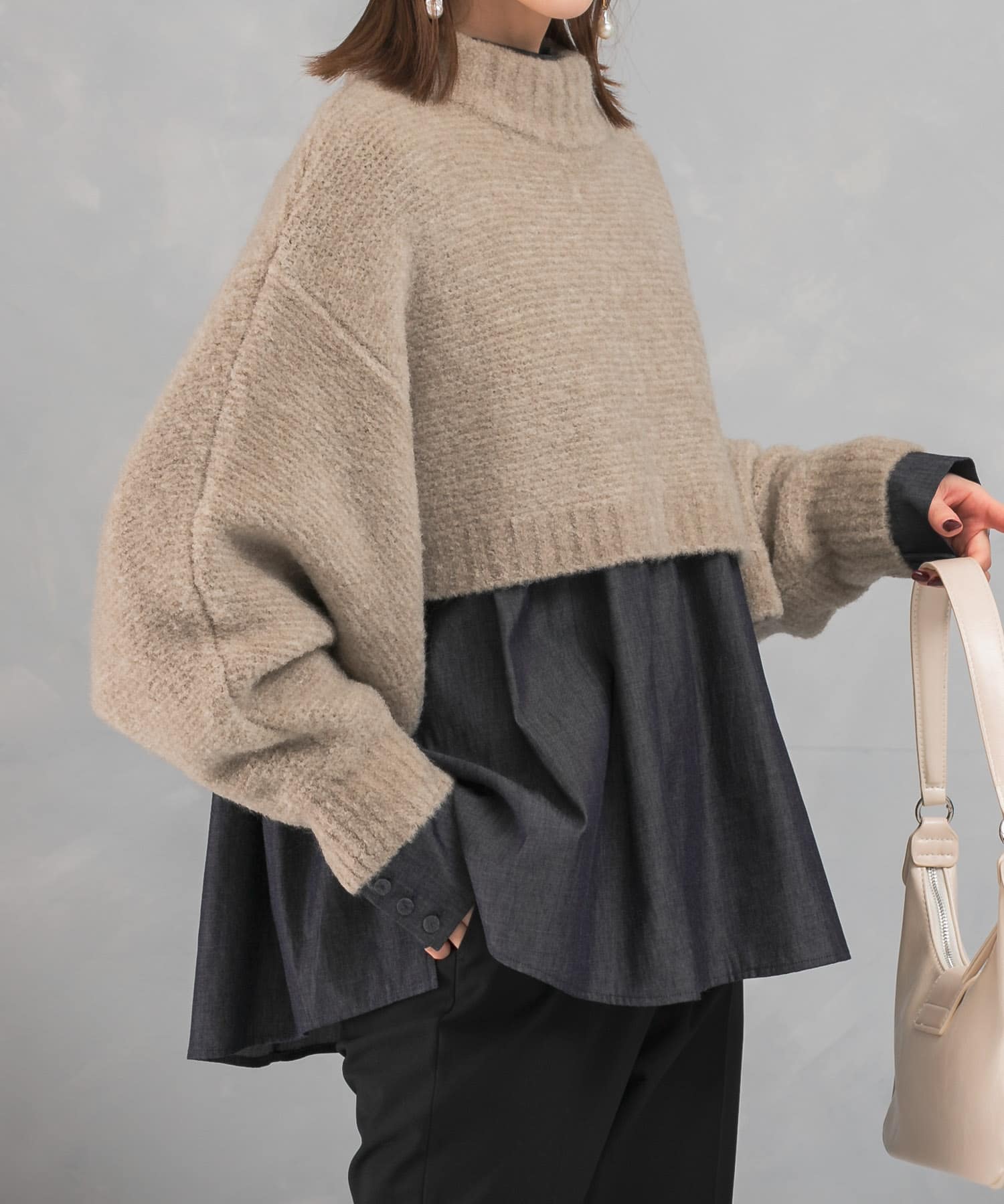 クロップドマルチウェイニット(FREE beige): トップス｜URBAN RESEARCH