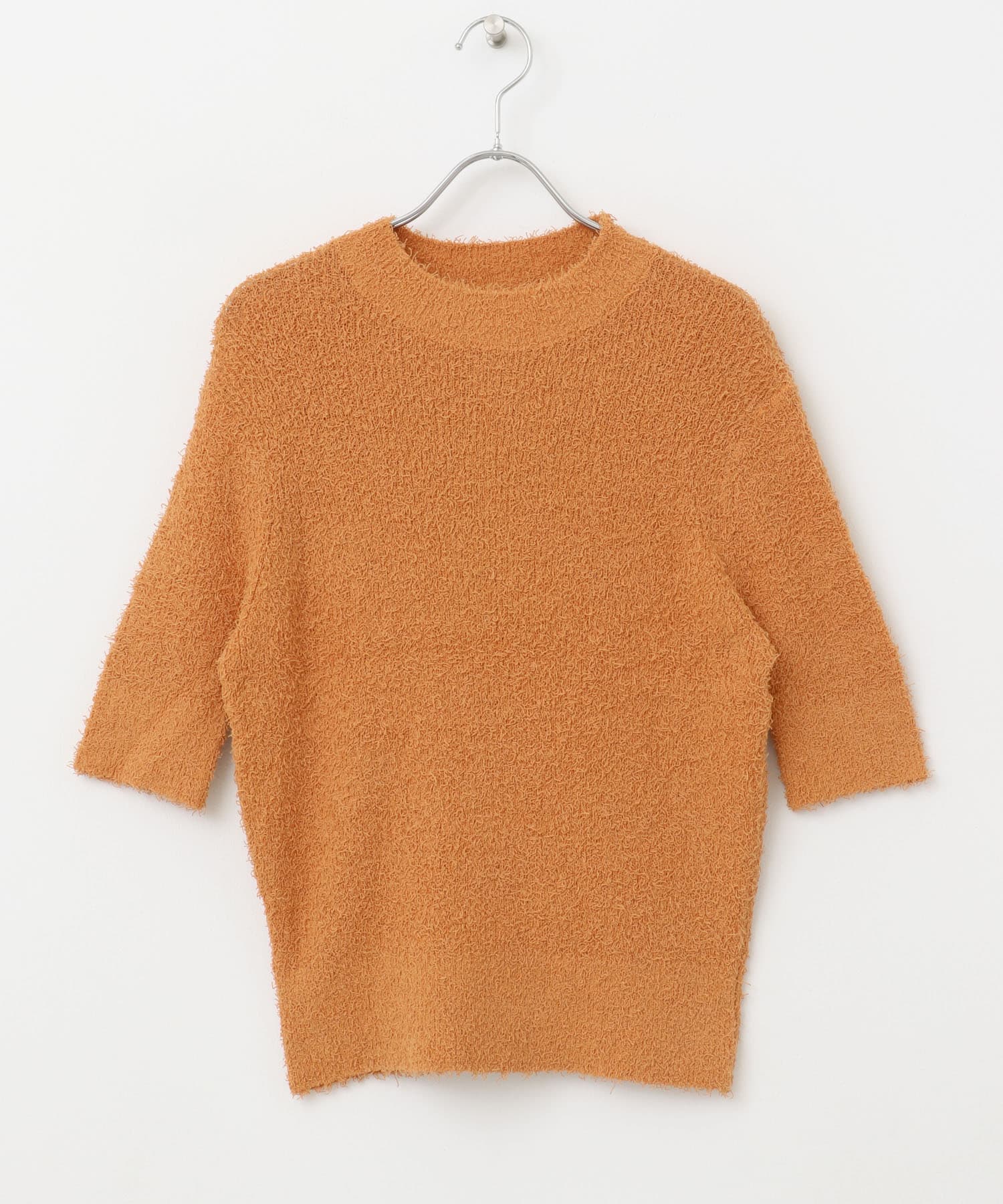 コットンシャギーハイネックプルオーバー ORANGE FREE