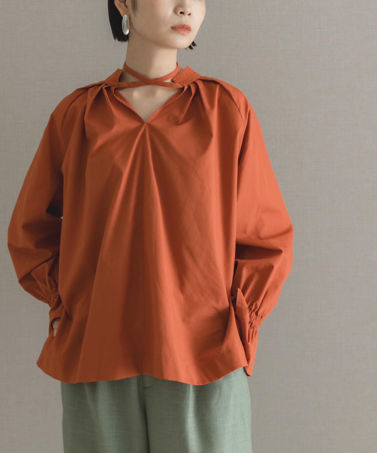 2WAYボリュームシャツブラウス