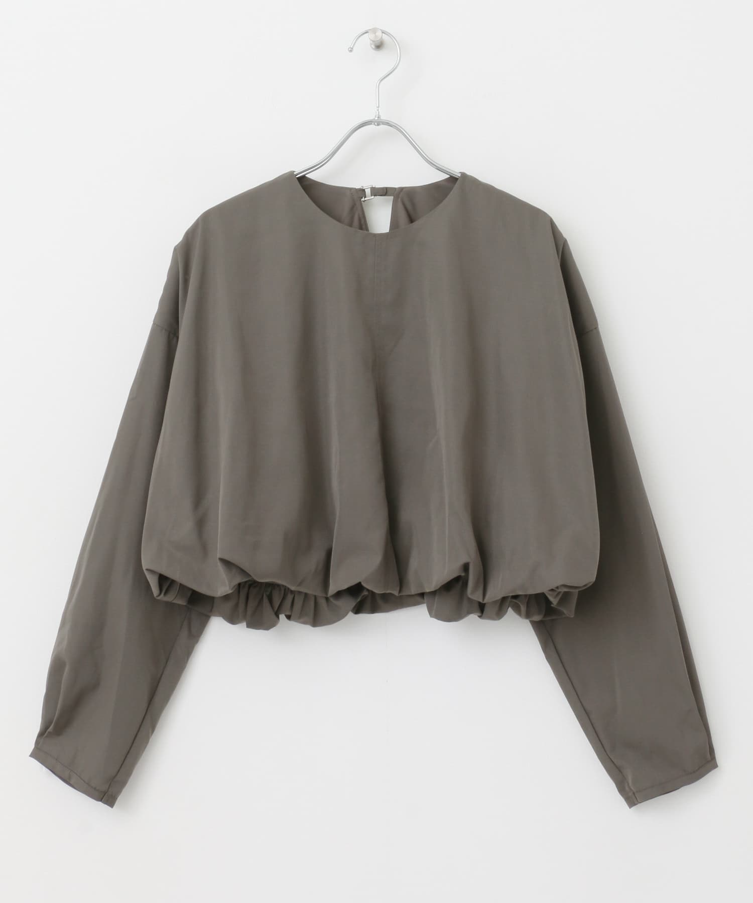 クロップドバルーンブラウス charcoal FREE