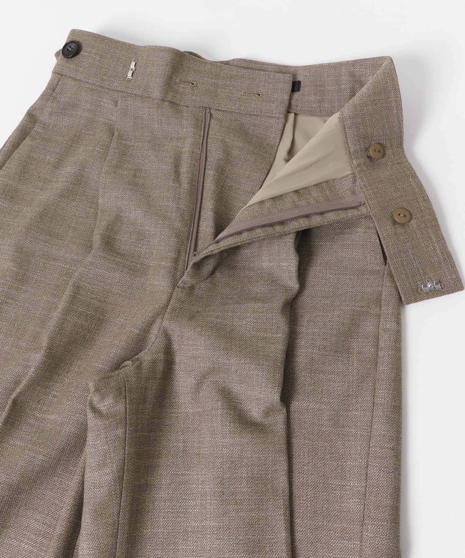 ハイウエストツイードワイドパンツ BEIGE 36