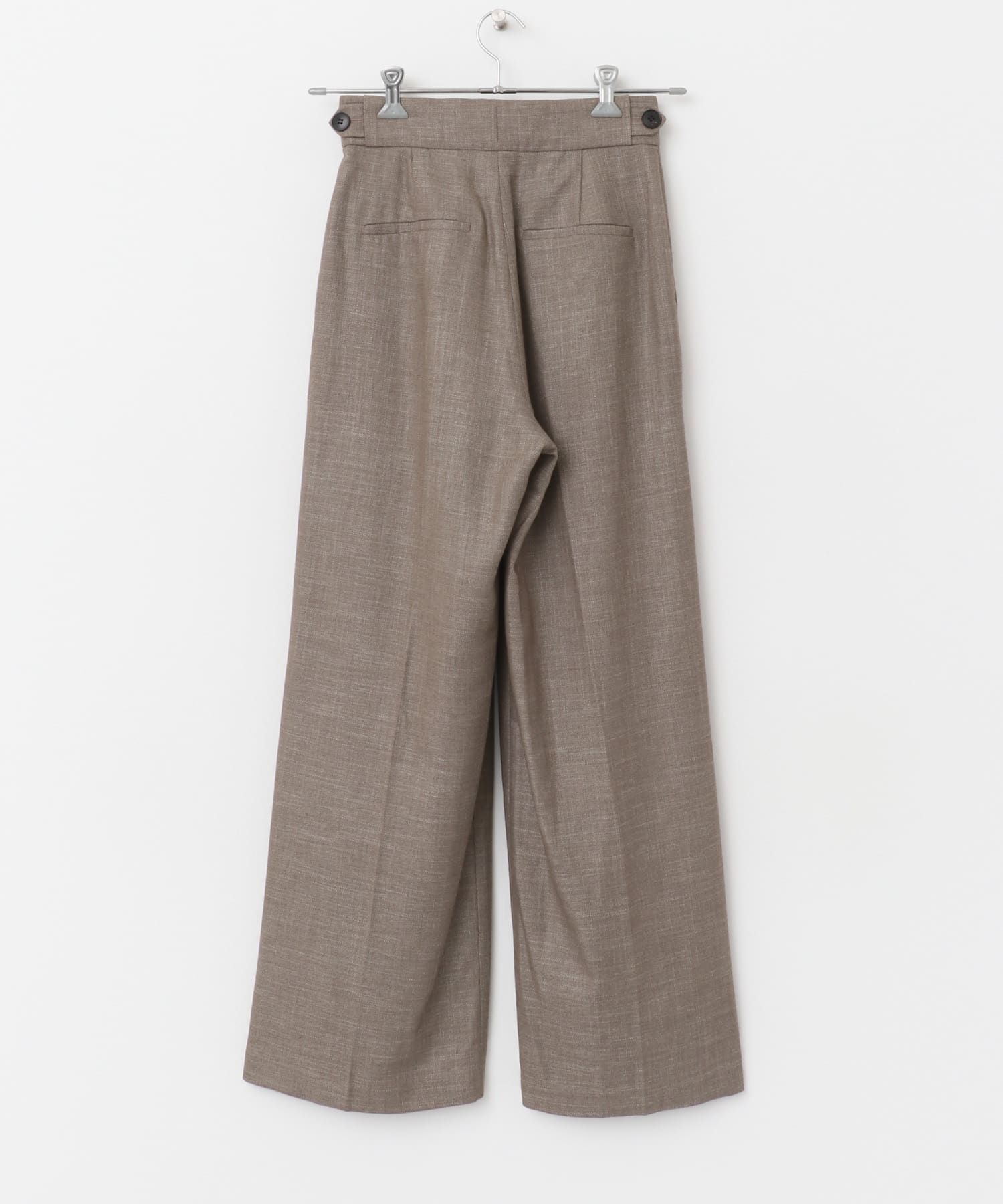 ハイウエストツイードワイドパンツ BEIGE 36