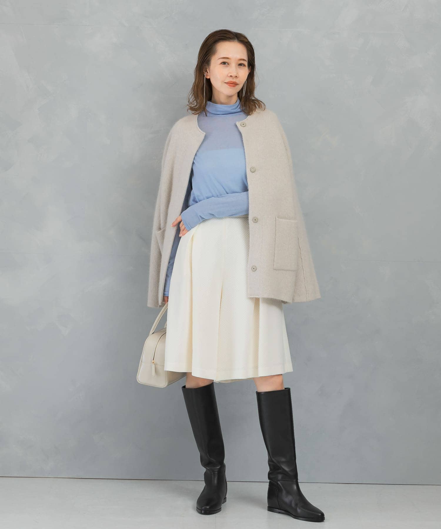 ジャガードドレスパンツ WHITE 36