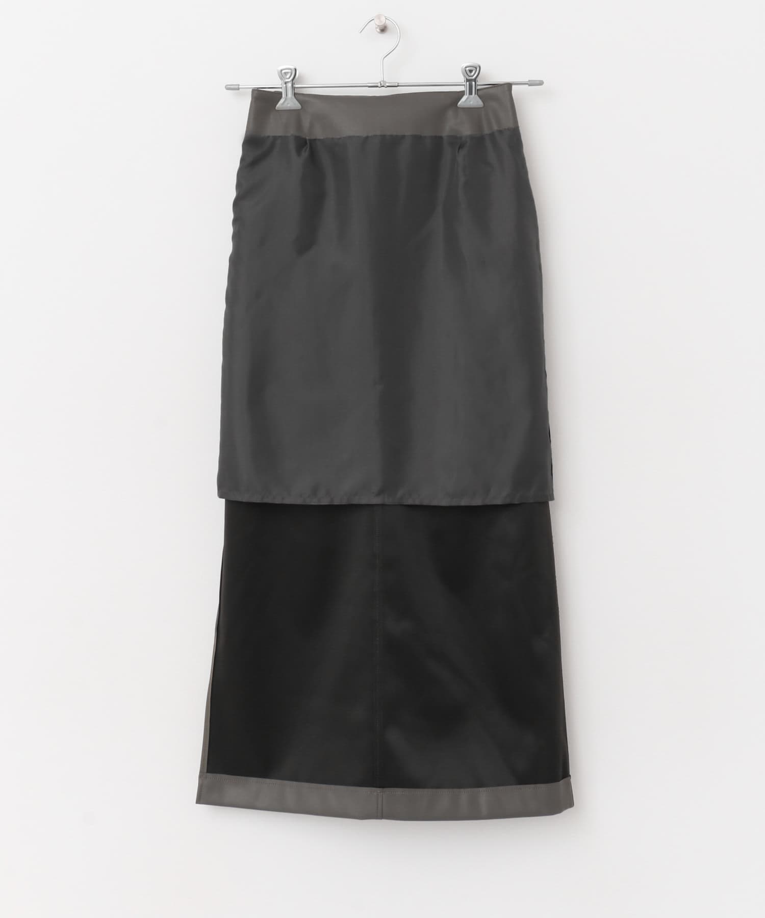 フェイクレザースカート gray 36