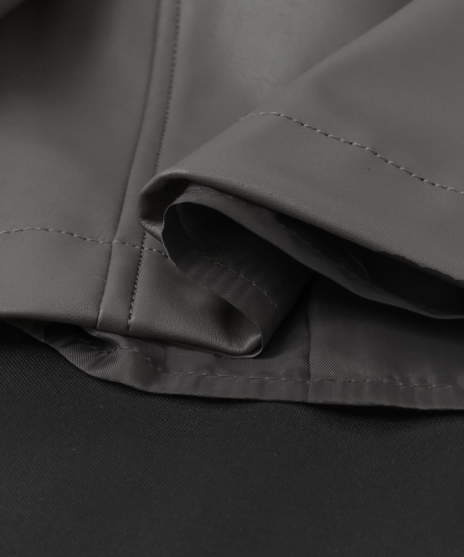 フェイクレザースカート gray 36