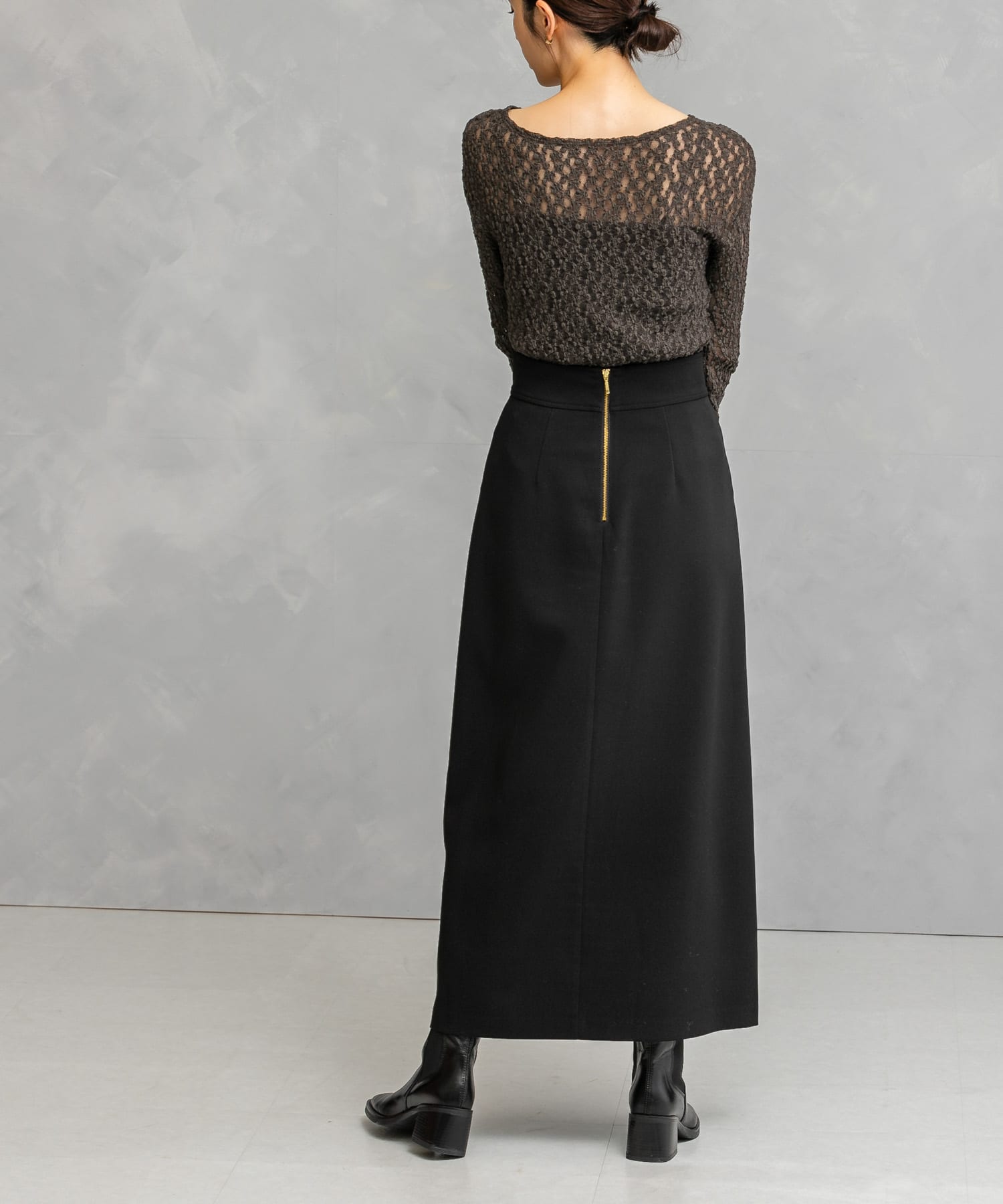 ロングAラインスカート