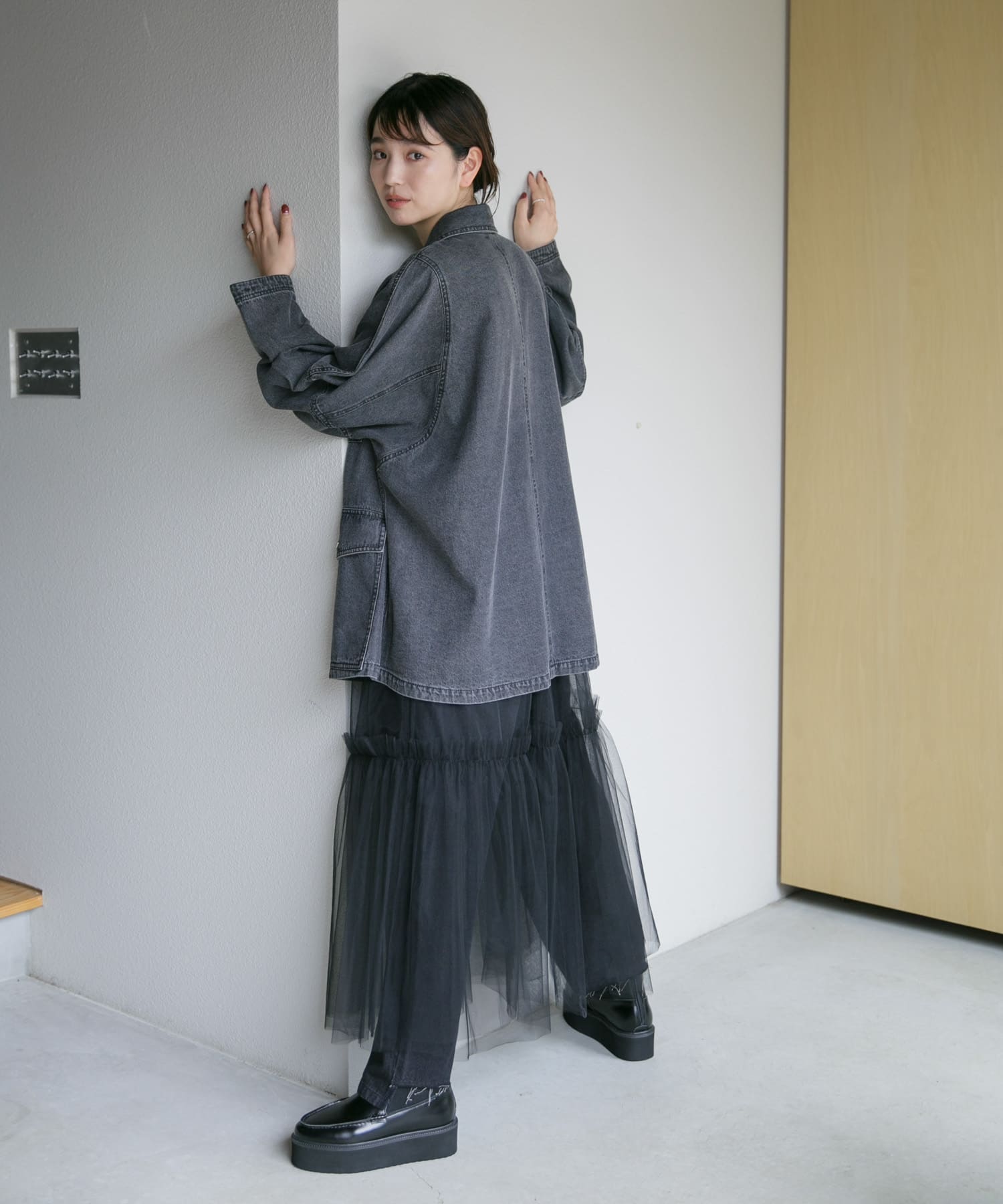 ELLIE チュールスカート GRAY ELLIE チュールスカート GRAY ELLIE チュールスカート GRAY