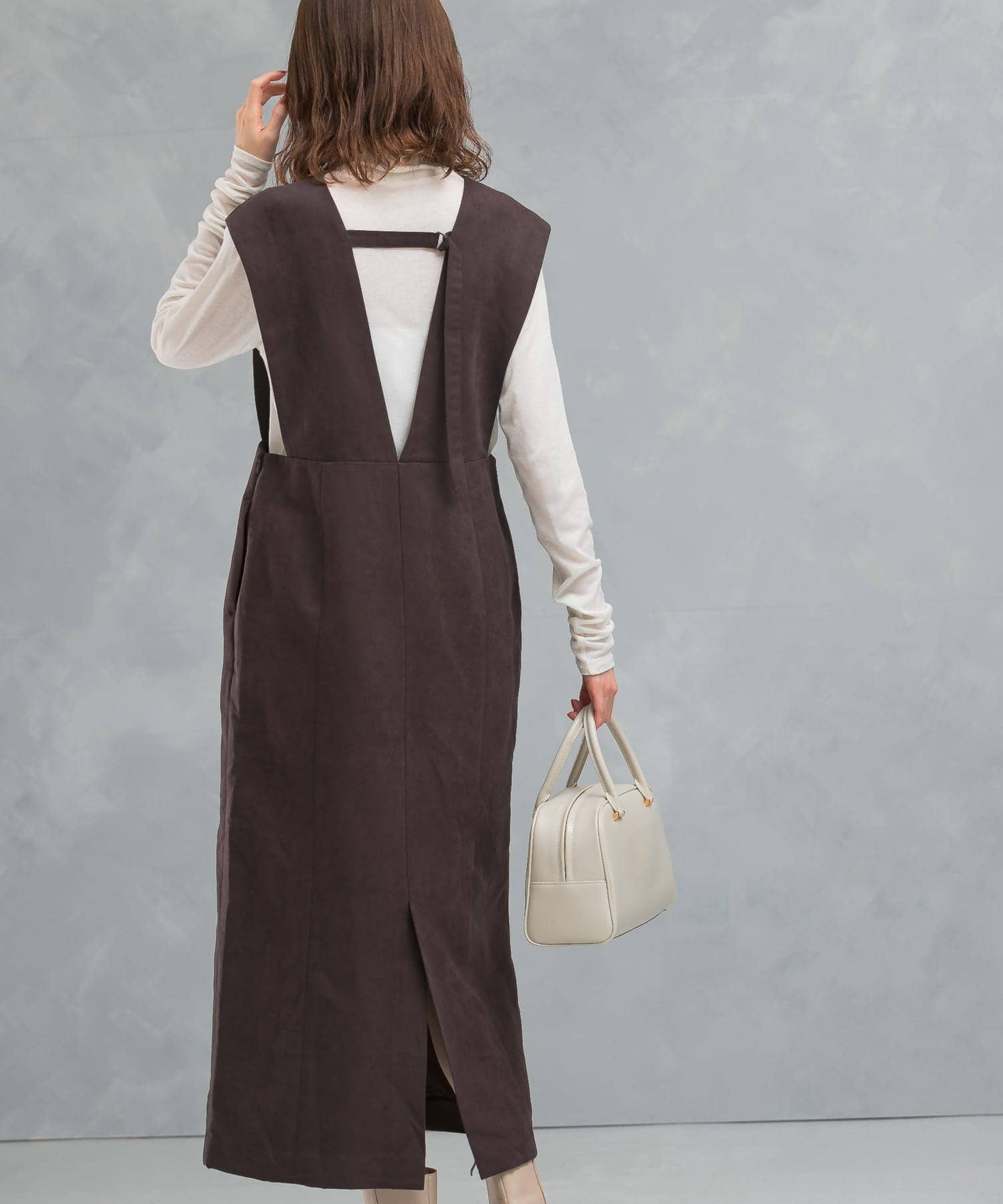 バックベルトワンピース