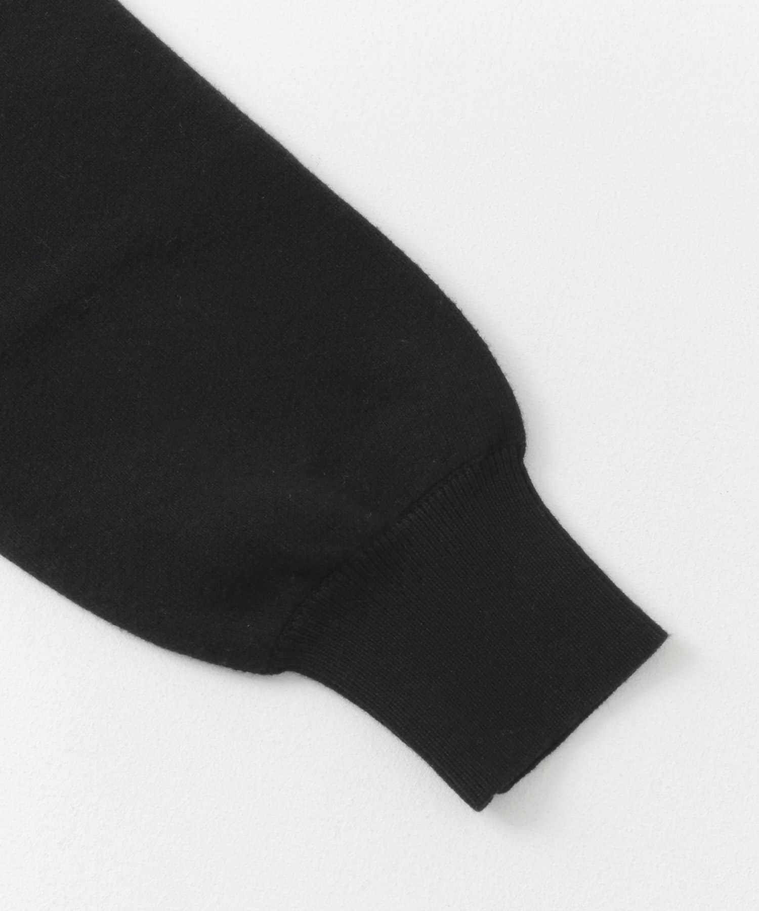 『一部WEB限定カラー』綿カシミヤワイドフィットクルーネックニット BLACK M