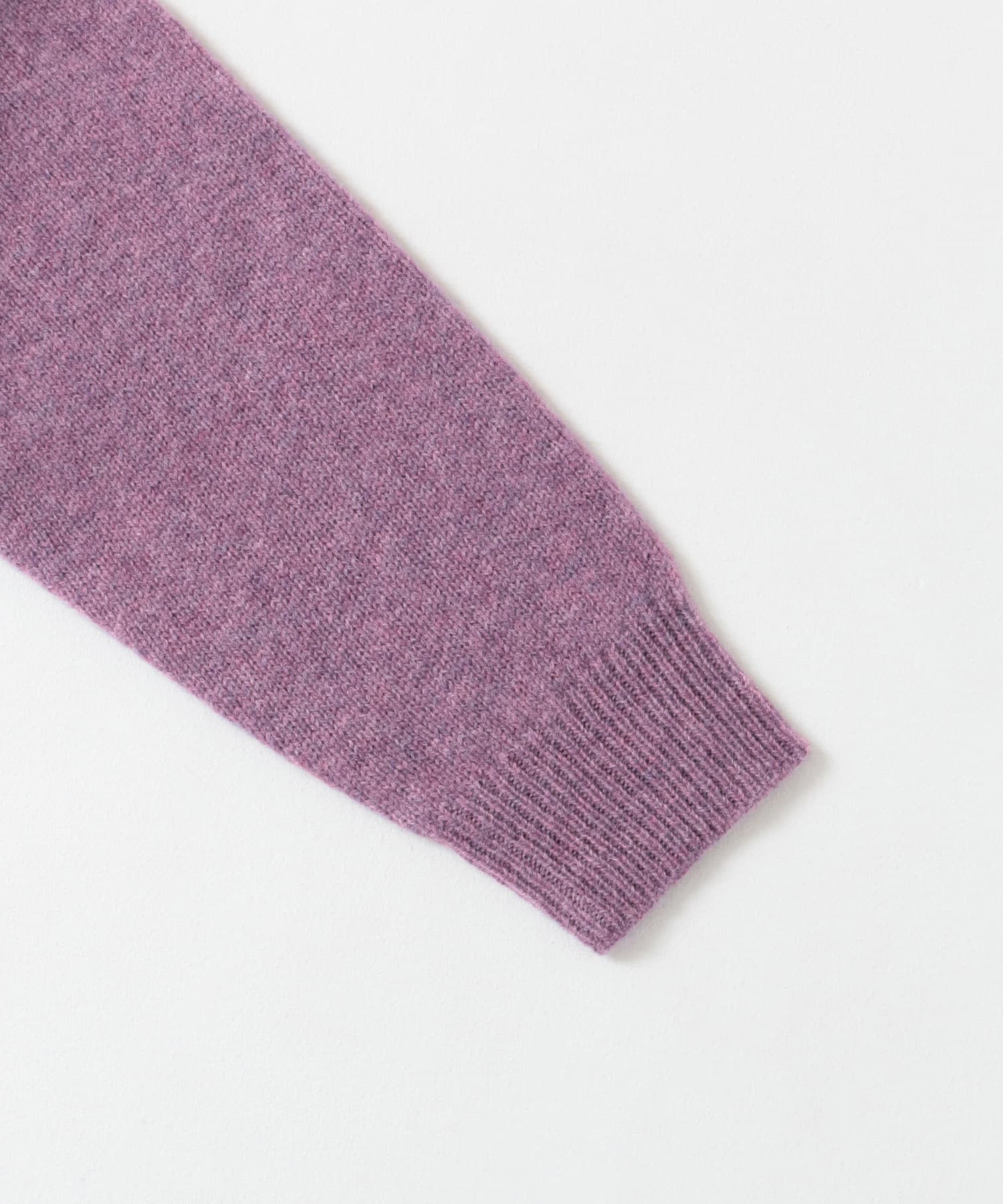 『XLサイズあり』シェットランドウールクルーネックニット LAVENDER S