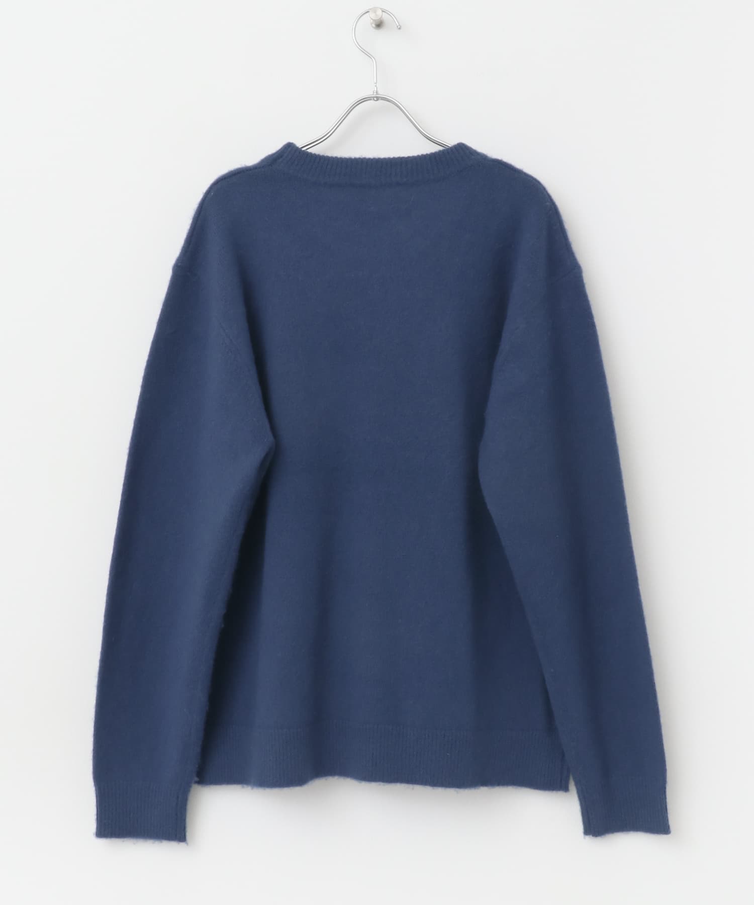 『XLサイズあり』ウールシャギーニット NAVY S