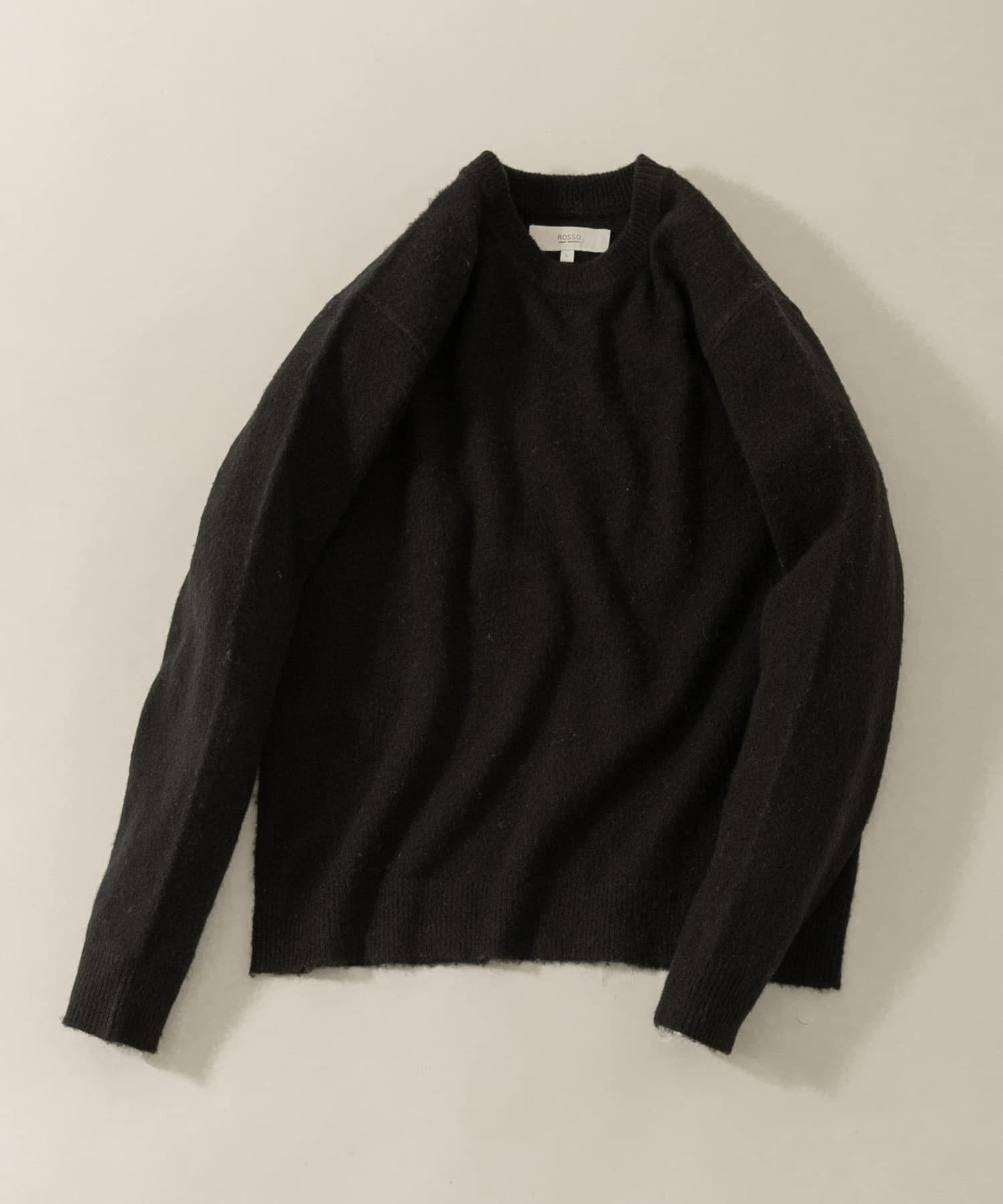 『XLサイズあり』ウールシャギーニット BLACK S