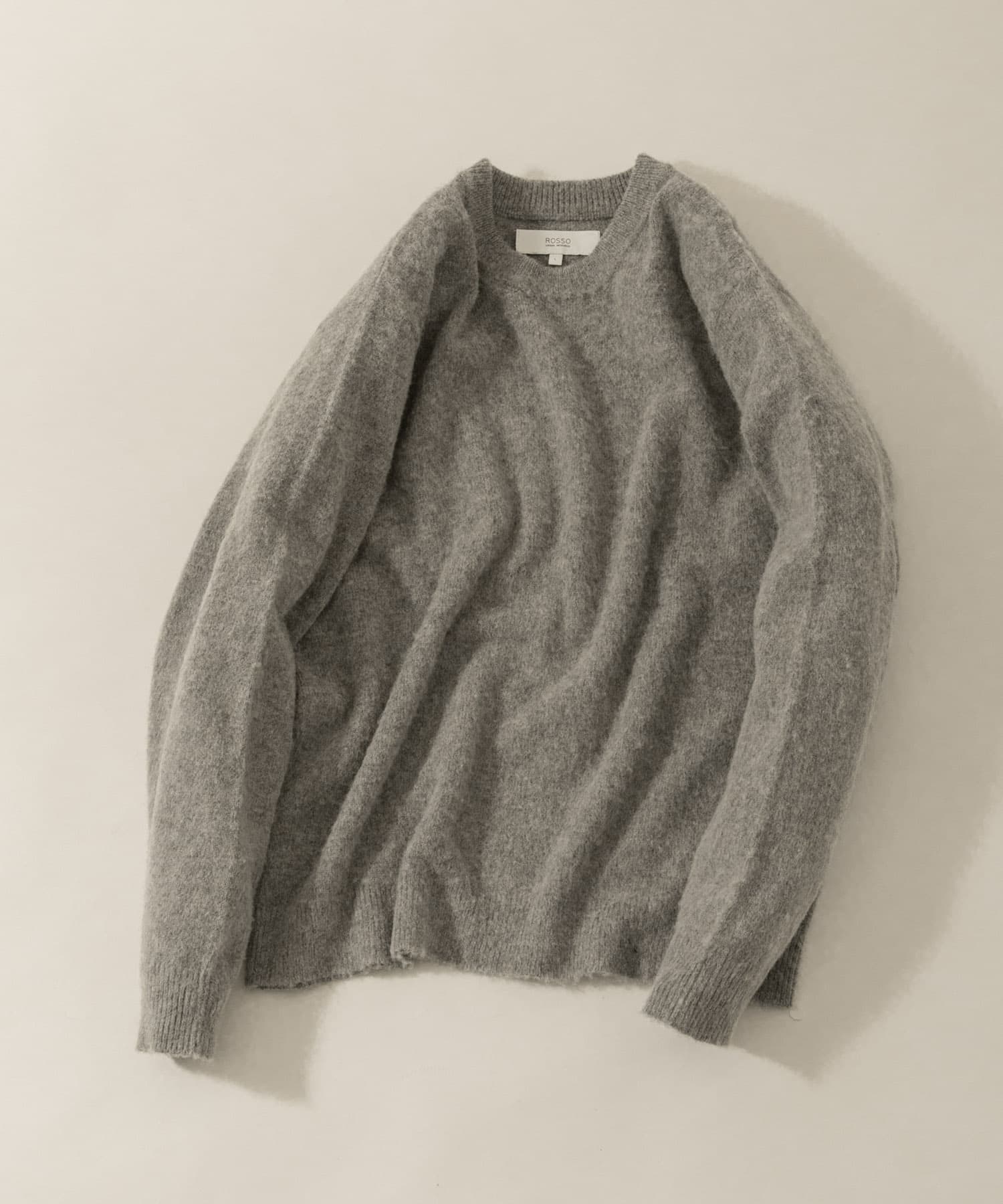 『XLサイズあり』ウールシャギーニット GRAY S