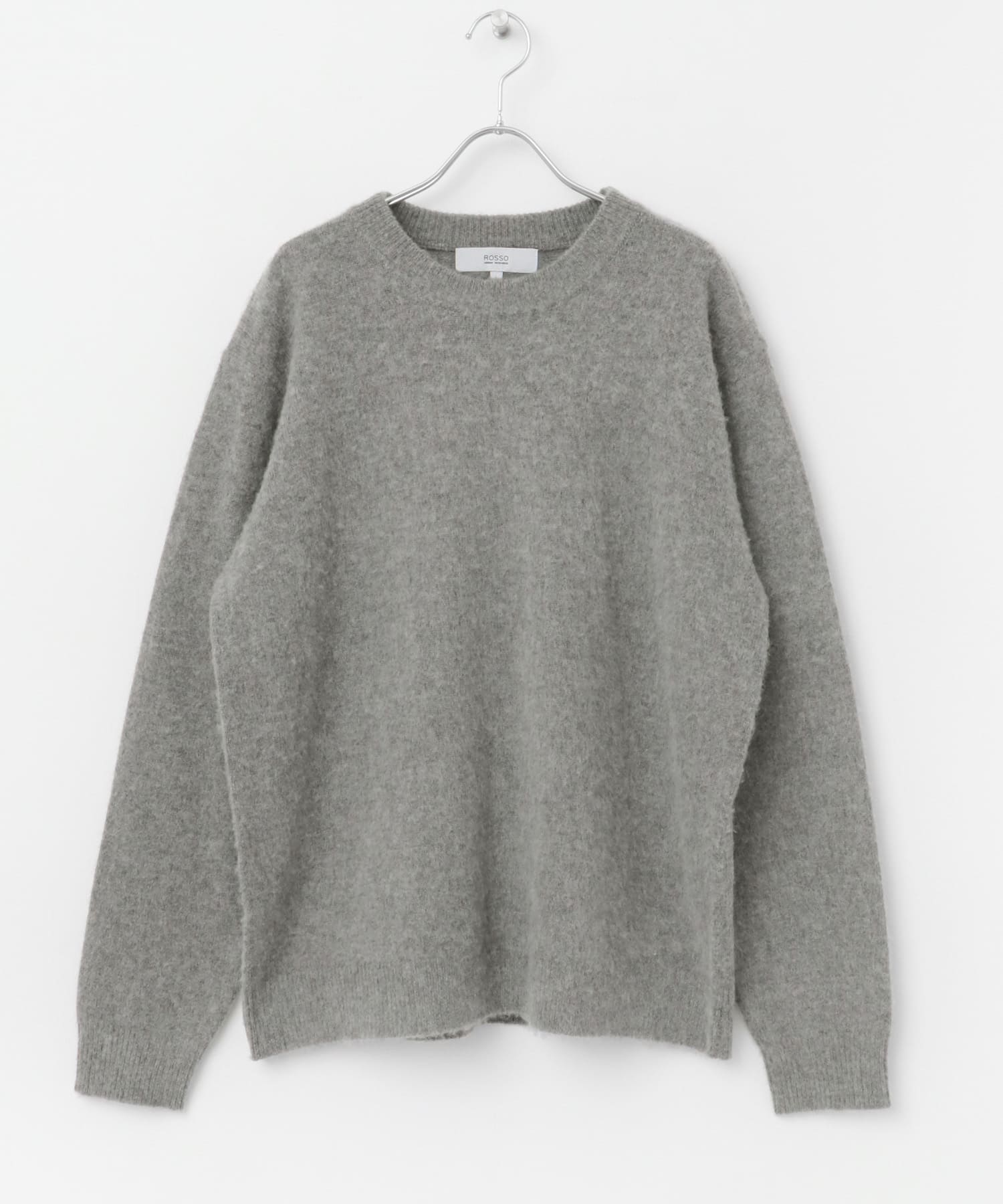 『XLサイズあり』ウールシャギーニット GRAY S