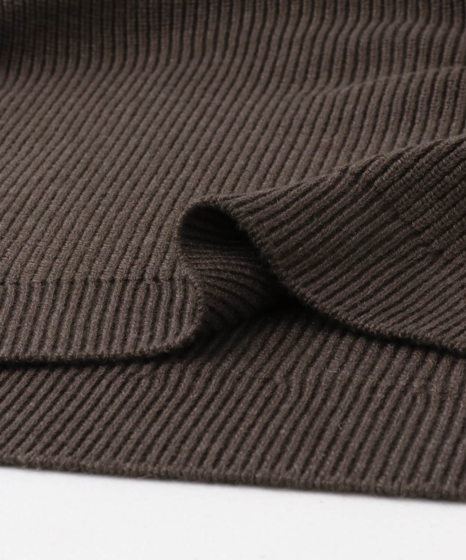 『XLサイズあり』メリノウールリラックスポロニット D.BROWN S