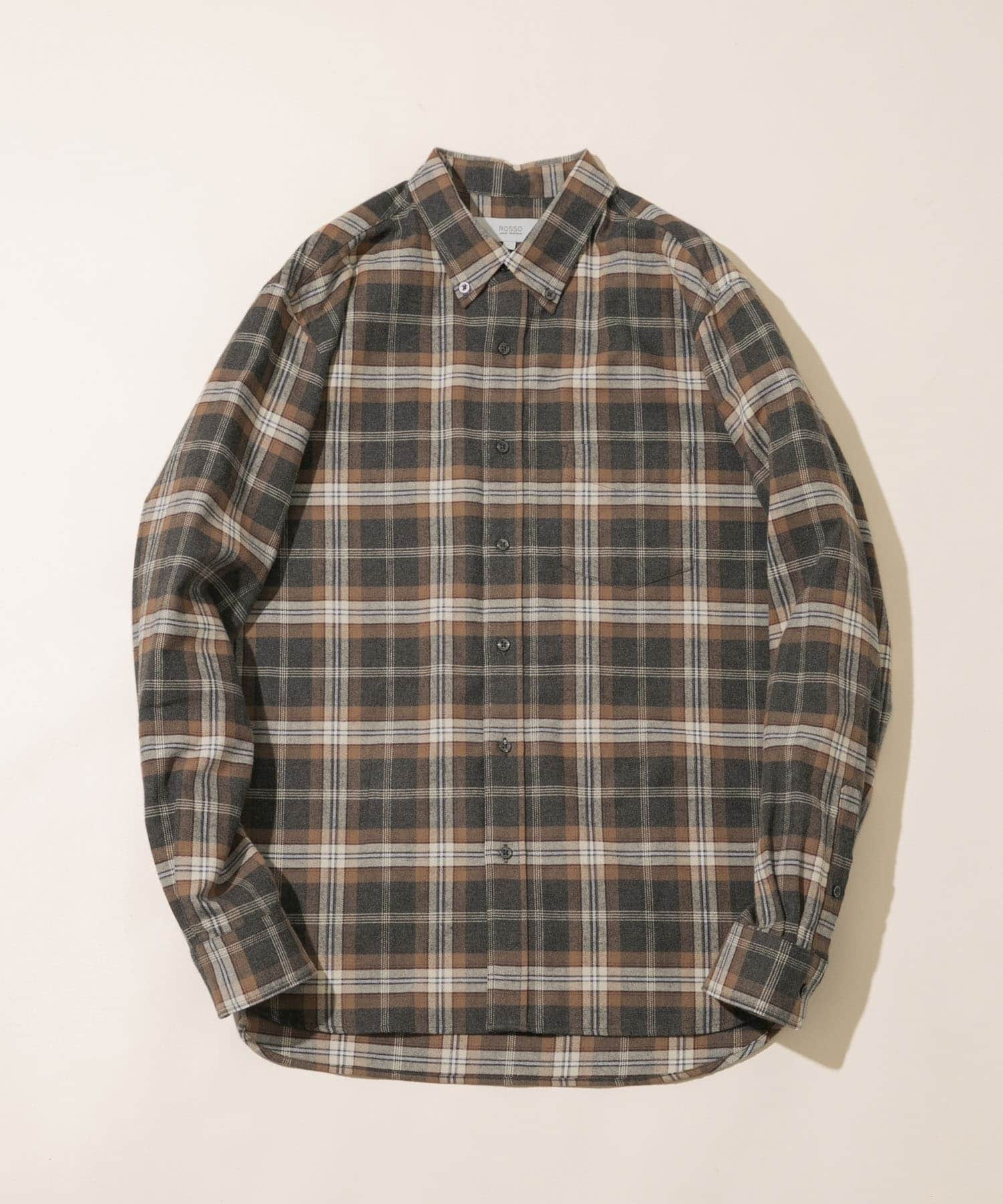 『抗菌/防臭』『XXLサイズあり』ハイパフォーマンスフランネルシャツ GRAY CHECK S
