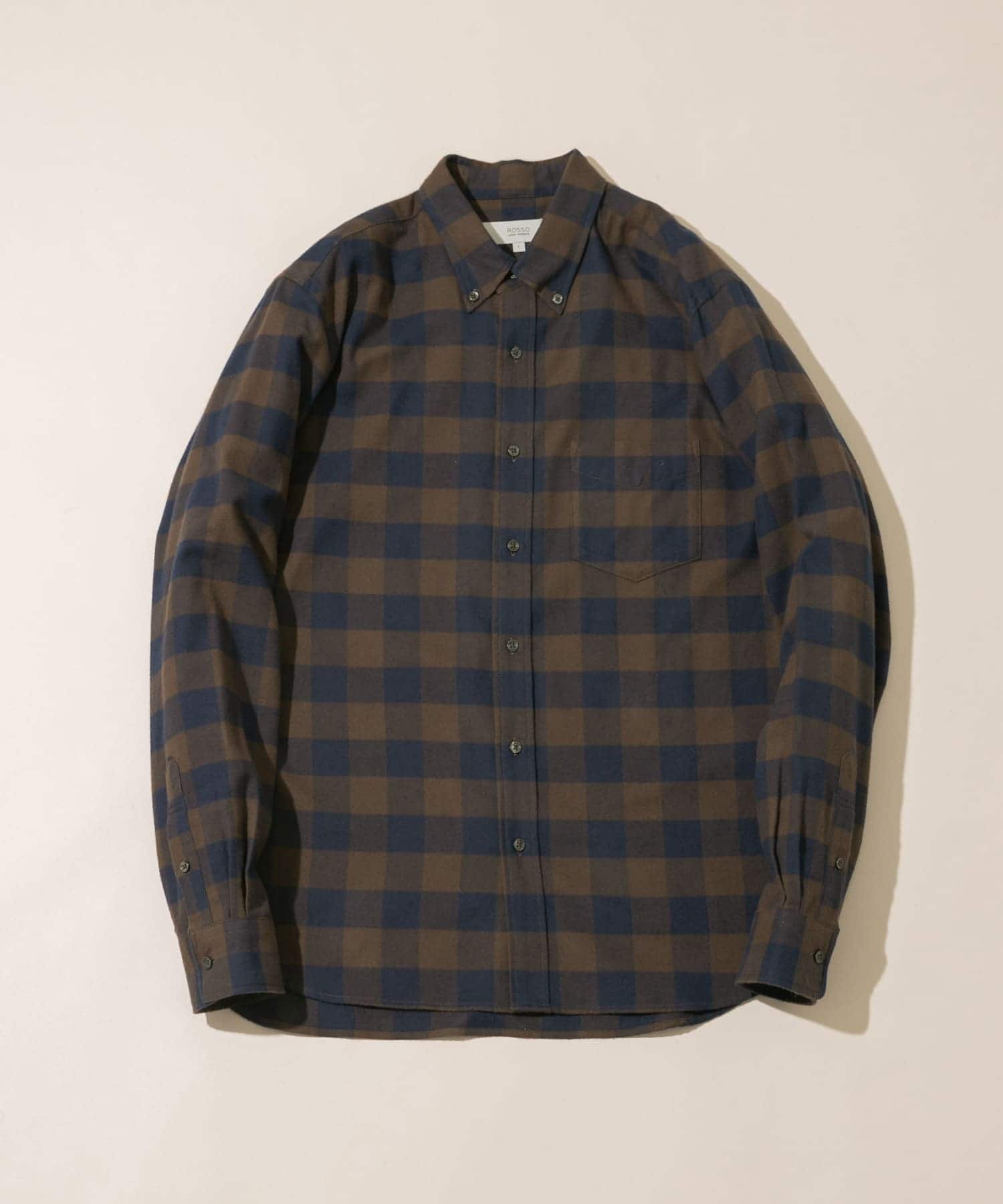 『抗菌/防臭』『XXLサイズあり』ハイパフォーマンスフランネルシャツ BRN CHECK S