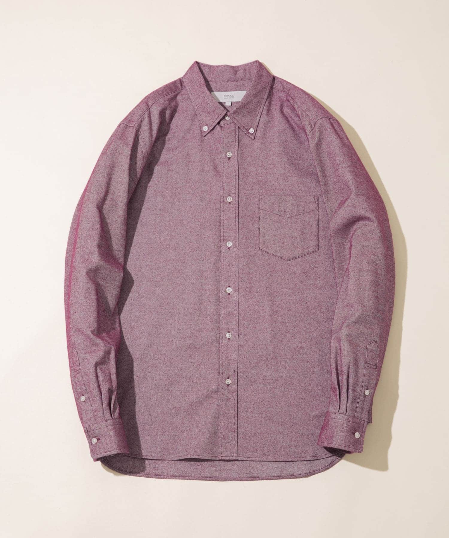 『抗菌/防臭』『XXLサイズあり』ハイパフォーマンスフランネルシャツ BORDEAUX S