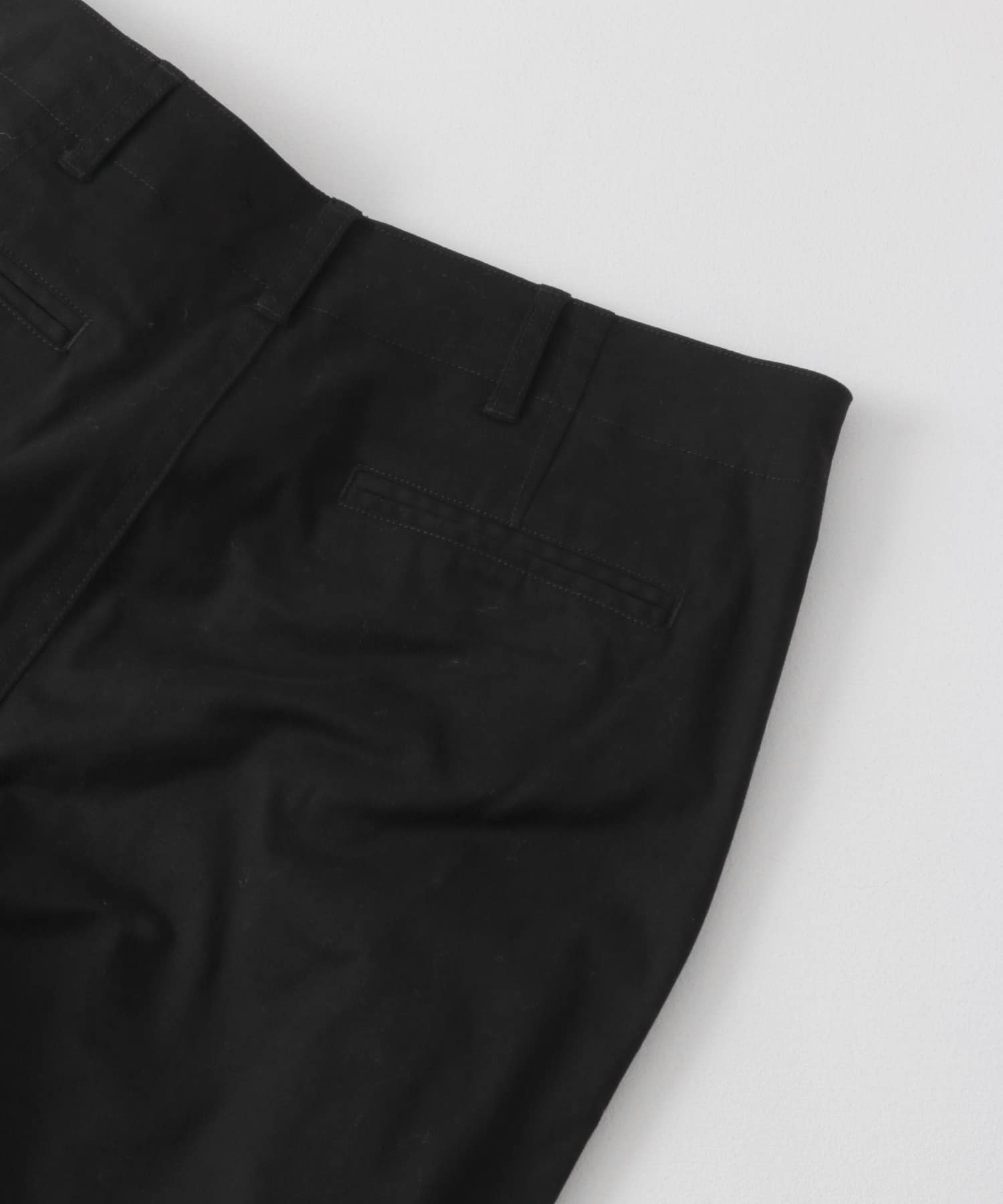 『XLサイズあり』起毛スリムストレッチテーパードチノパンツ BLACK S