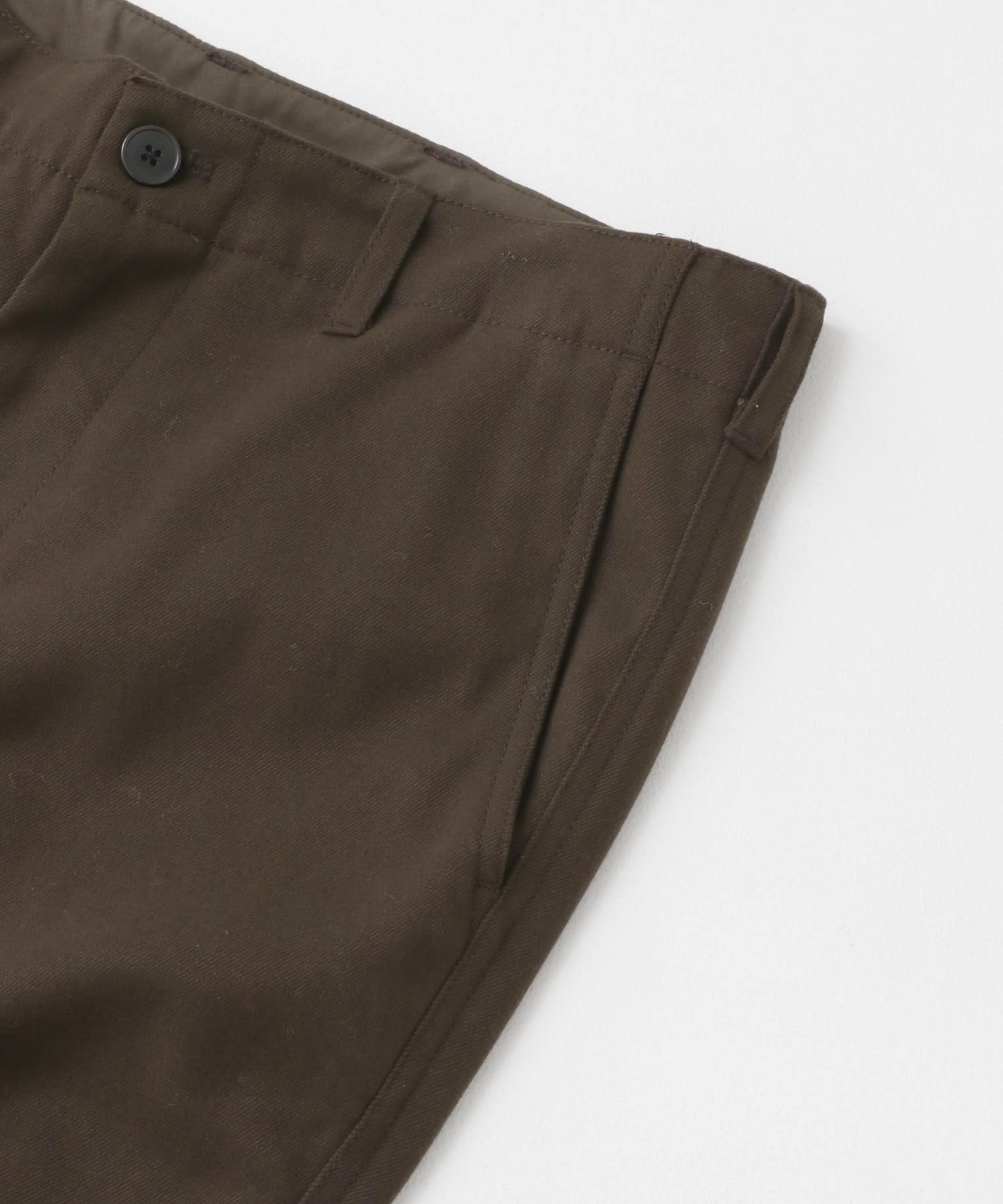 『WEB限定』『XLサイズあり』ウォームスリムストレッチテーパードパンツ BROWN S