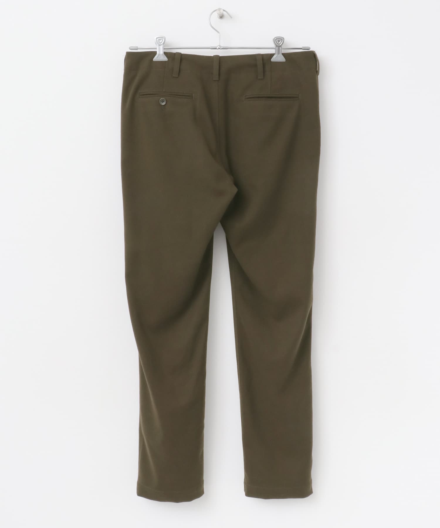 『WEB限定』『XLサイズあり』ウォームスリムストレッチテーパードパンツ KHAKI S
