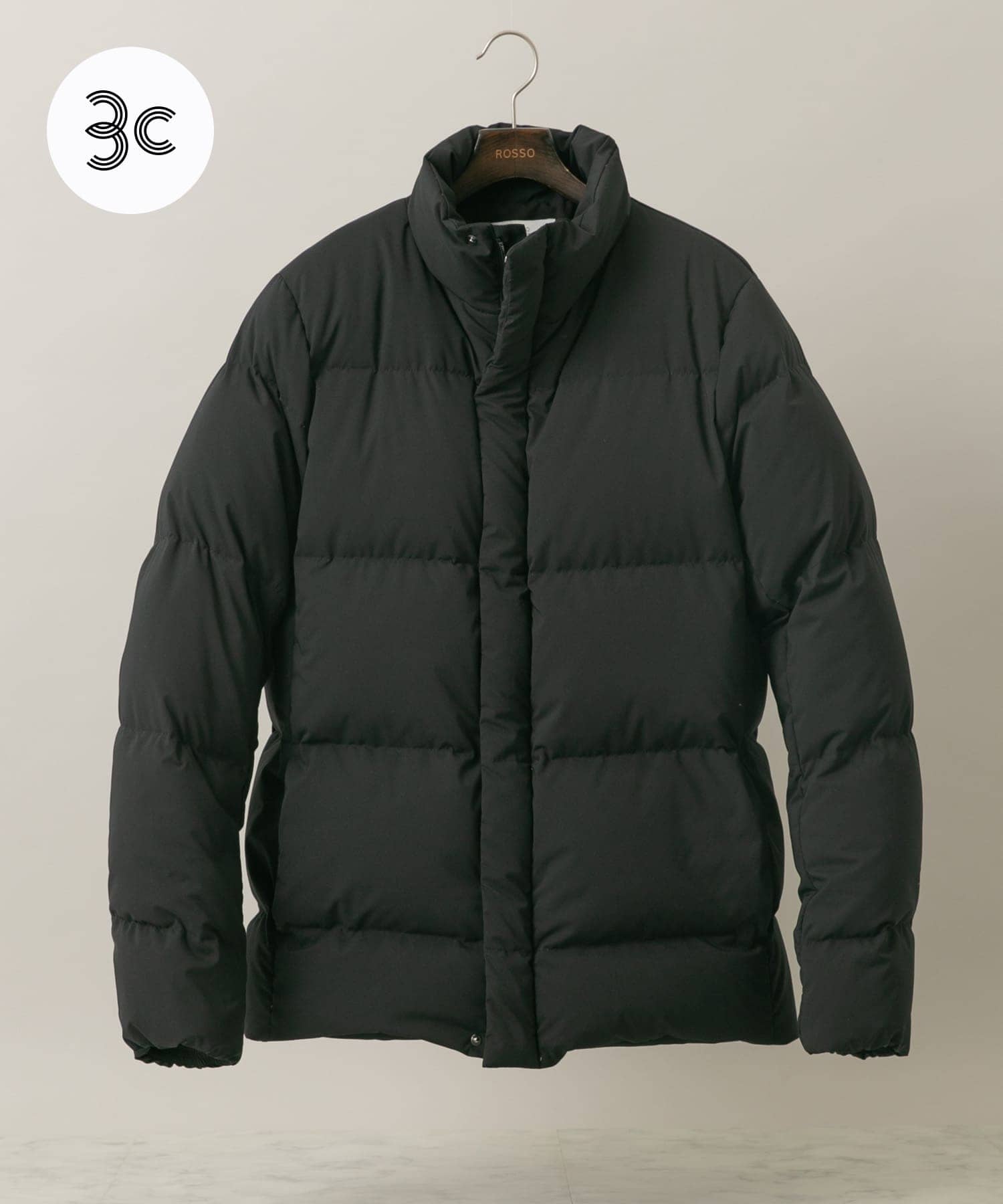 『MADE IN JAPAN』『XLサイズあり』スタンドグリーンダウンジャケット BLACK XL
