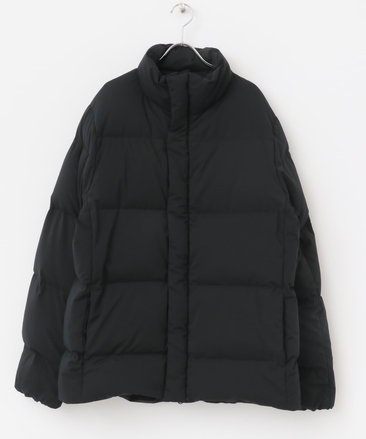 『MADE IN JAPAN』『XLサイズあり』スタンドグリーンダウンジャケット BLACK M
