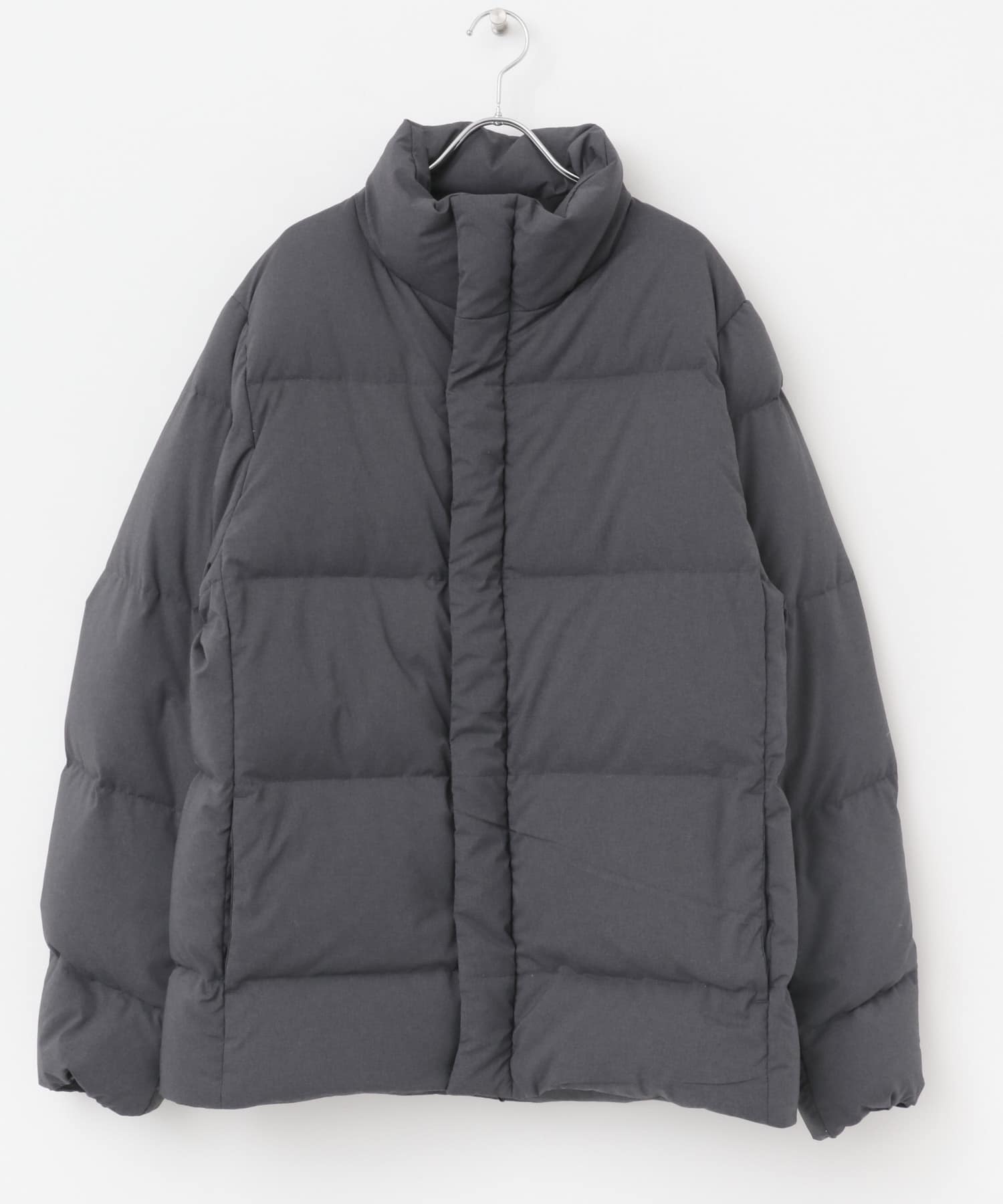 『MADE IN JAPAN』『XLサイズあり』スタンドグリーンダウンジャケット GRAY M