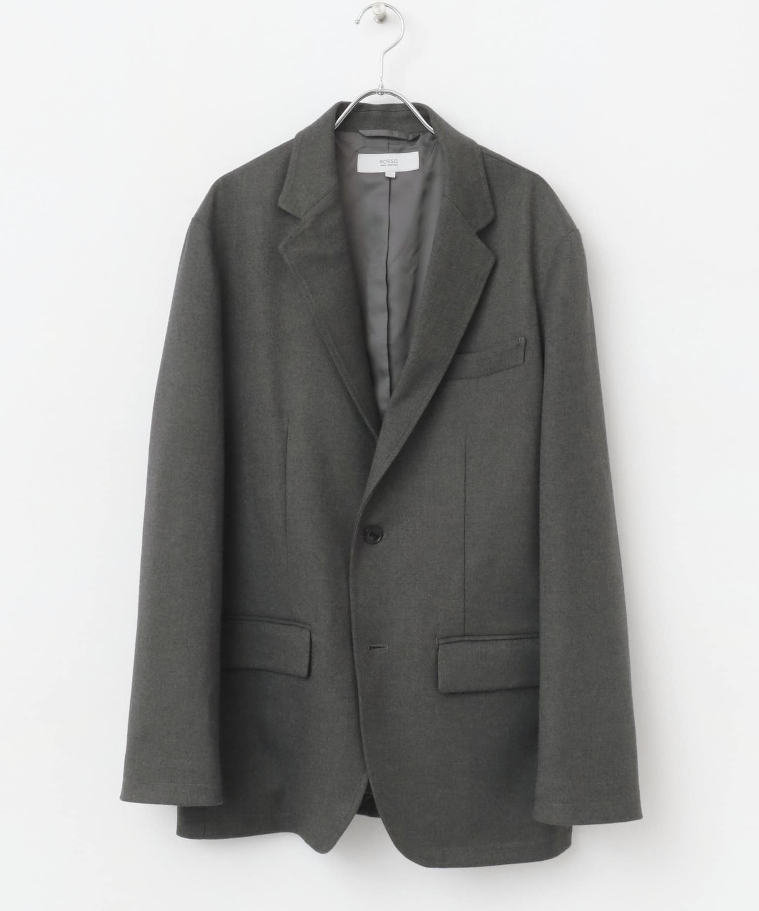『セットアップ』『XLサイズあり』クラシックT/Rシングルジャケット GRAY M