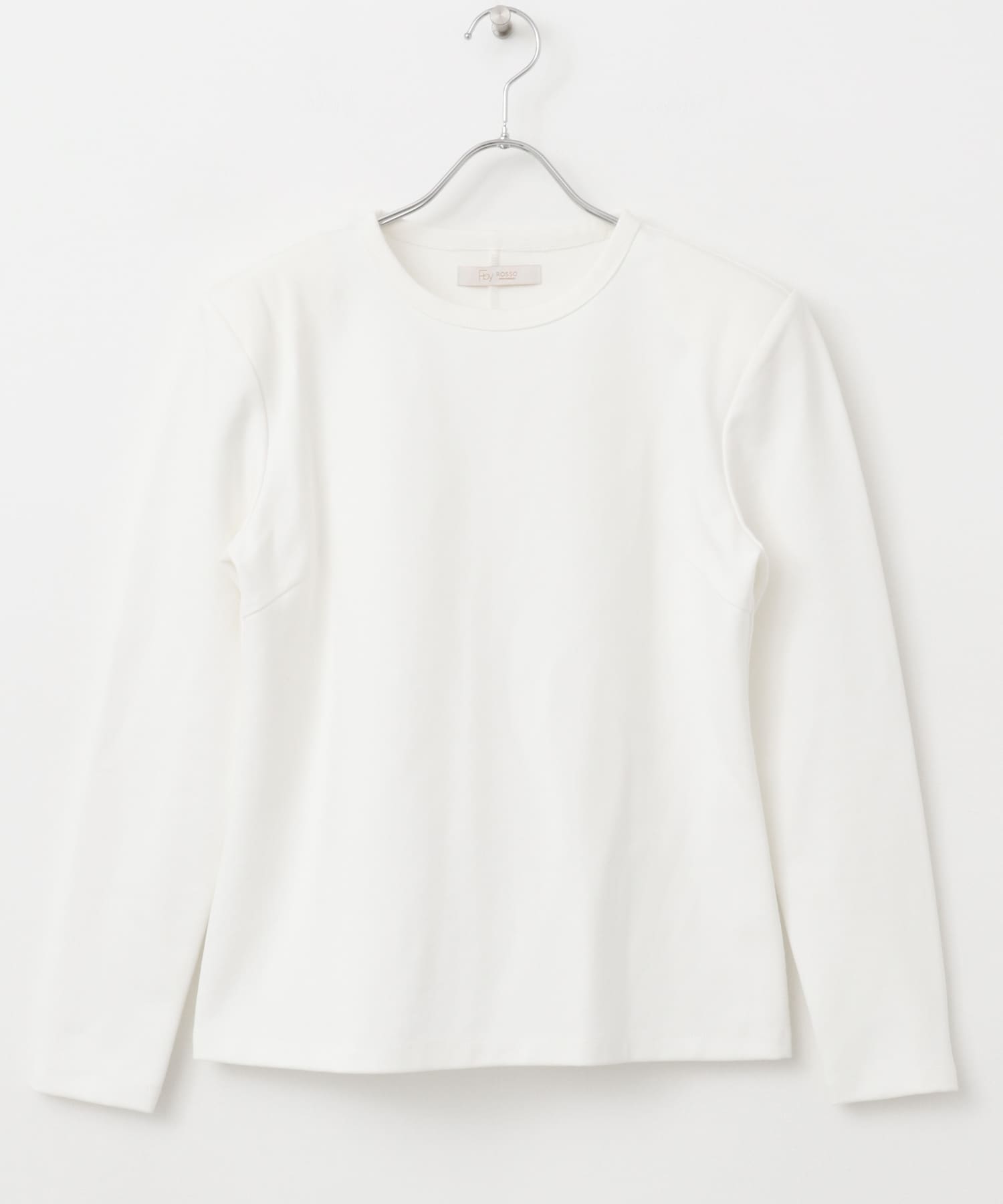 F by ROSSO　肩パットロングスリーブTシャツ OFF WHITE FREE
