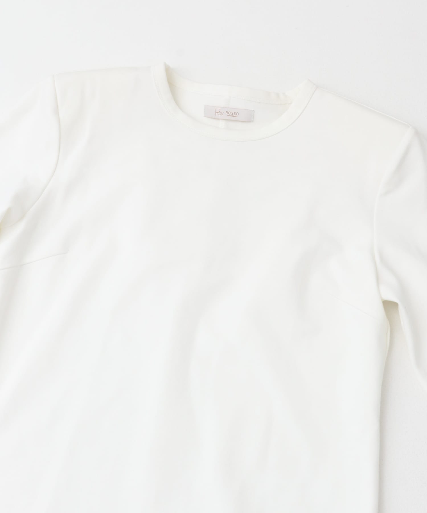 F by ROSSO　肩パットロングスリーブTシャツ OFF WHITE FREE