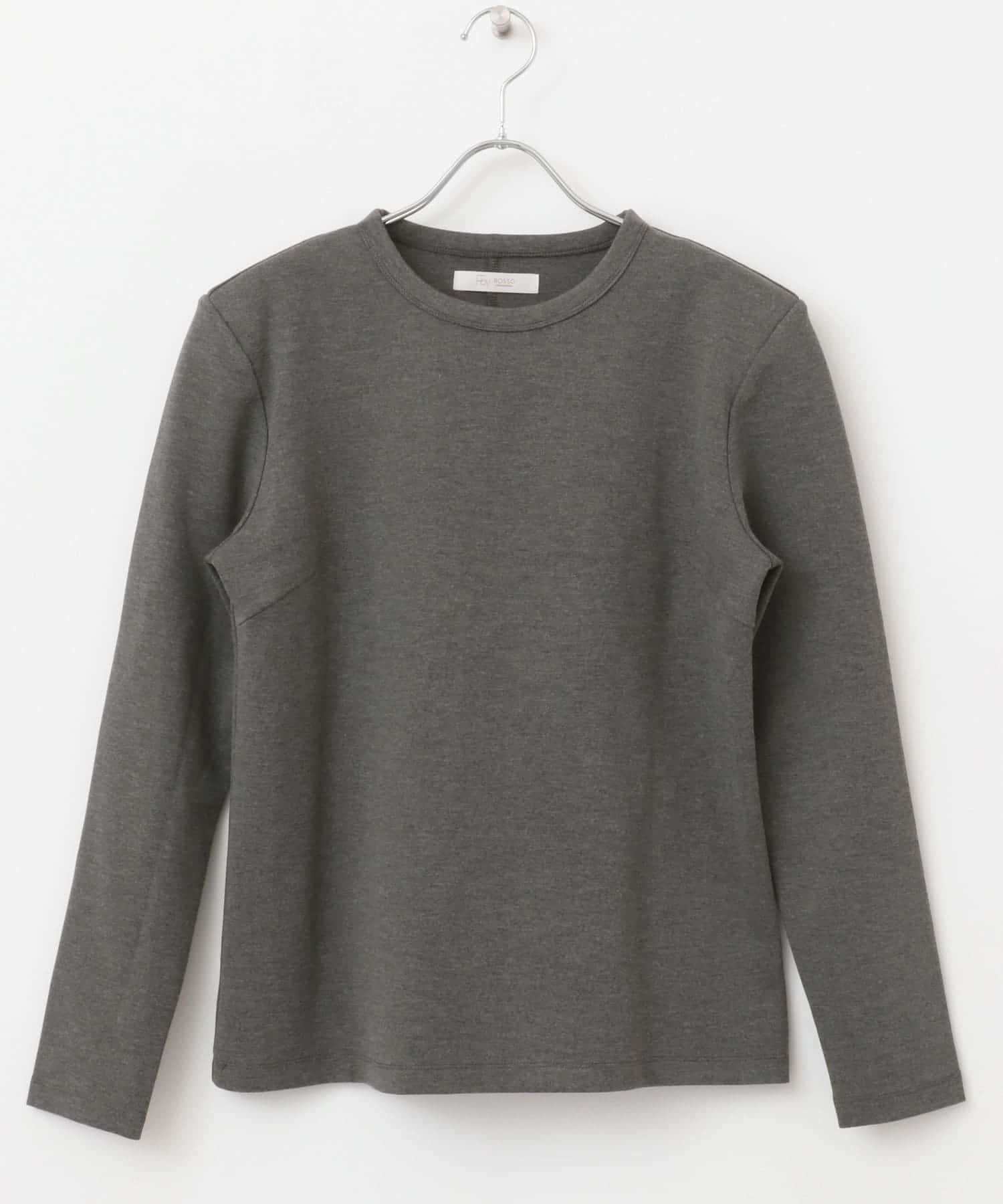F by ROSSO　肩パットロングスリーブTシャツ GRAY FREE
