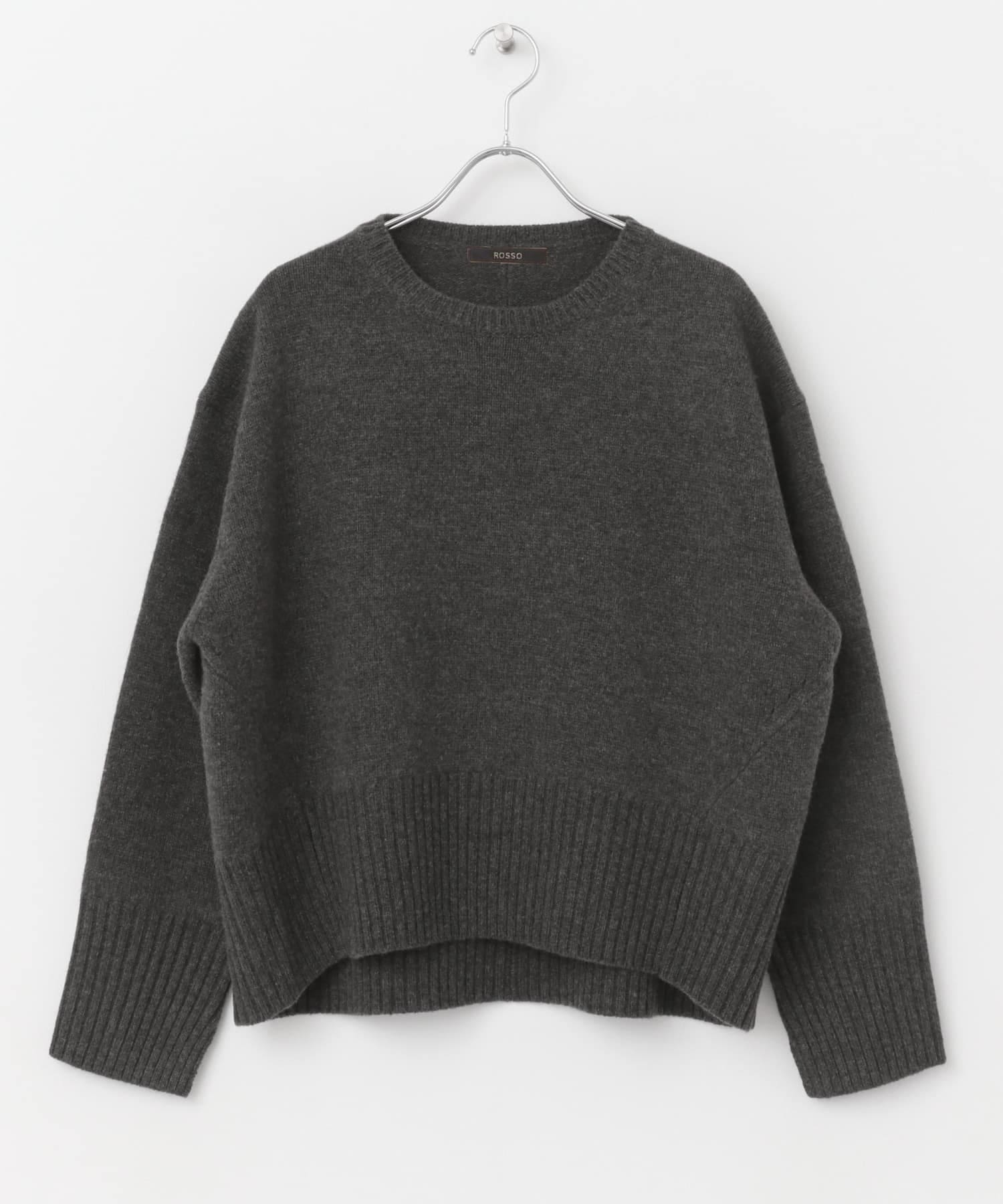 エクストラファインシームデザインニット CHARCOAL FREE