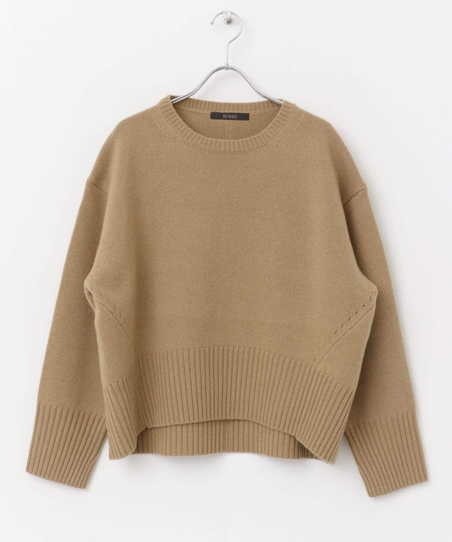 エクストラファインシームデザインニット BEIGE FREE