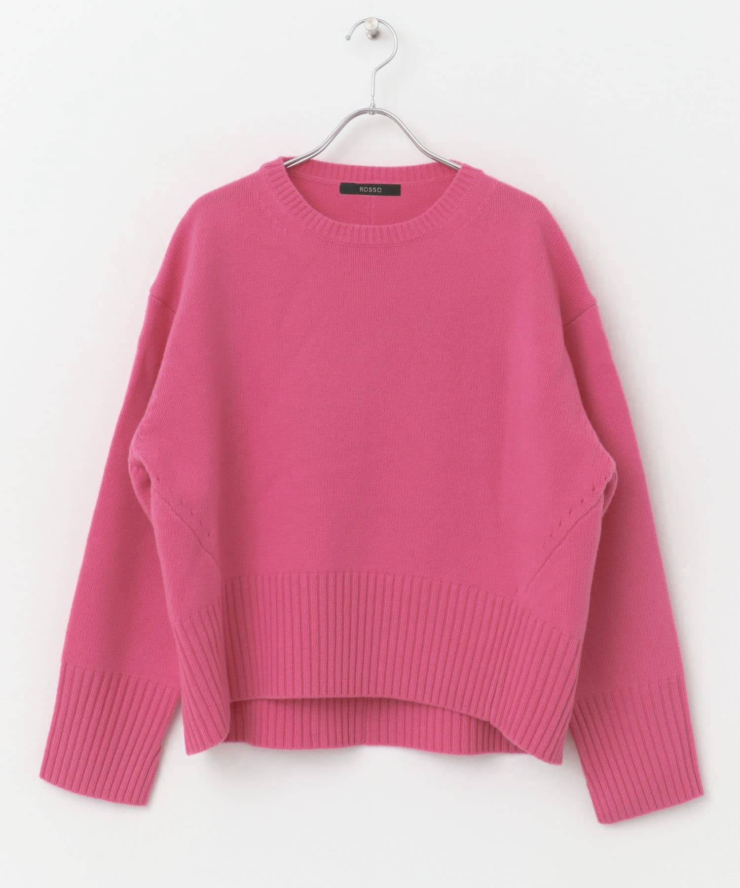 エクストラファインシームデザインニット PINK FREE