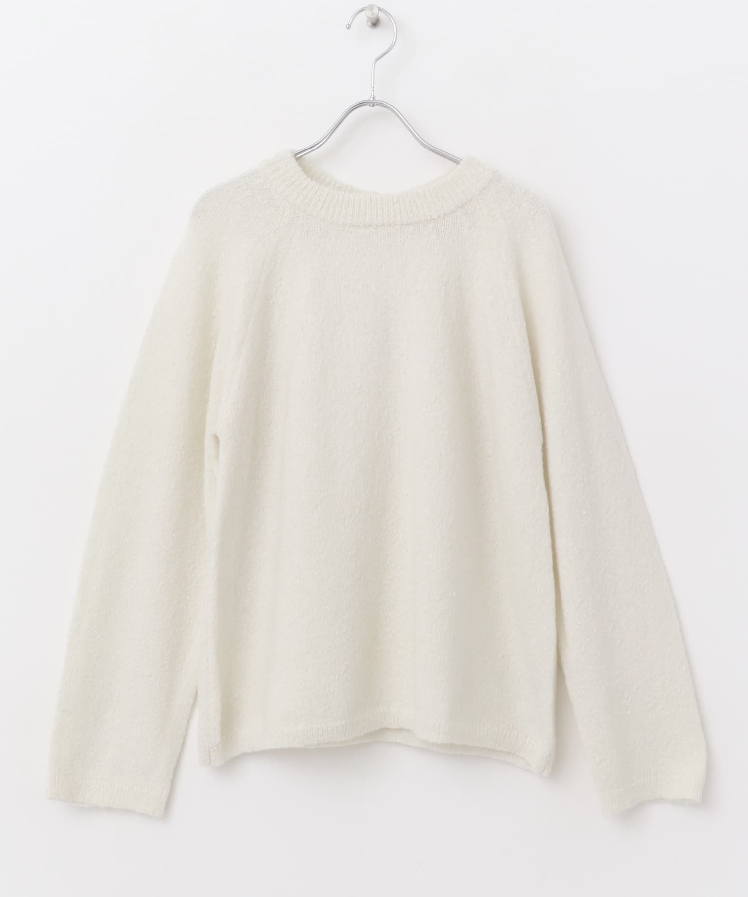 バックリボンニット OFF WHITE FREE