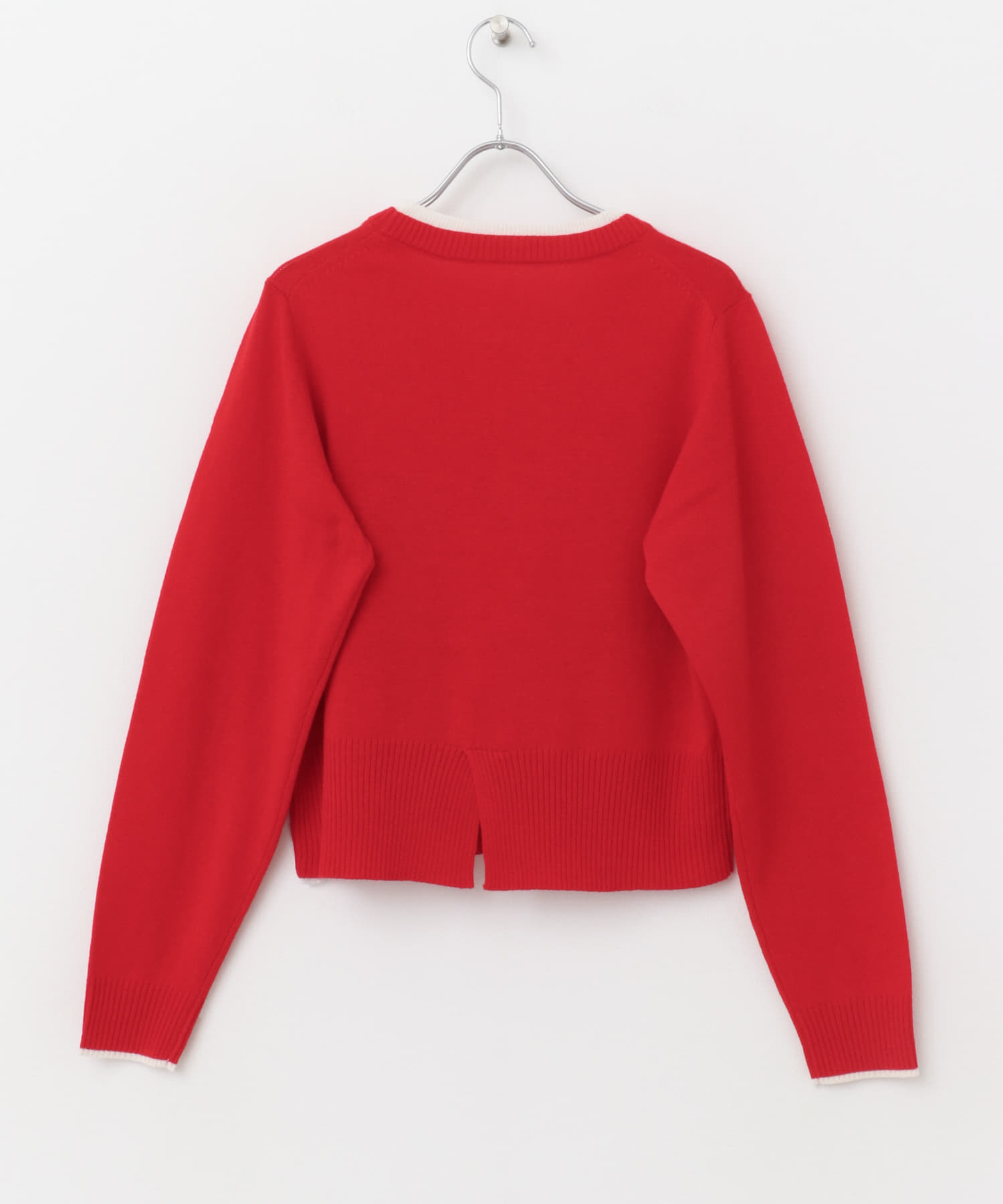 バイカラーコンパクトニット(FREE RED×OFF): トップス｜URBAN