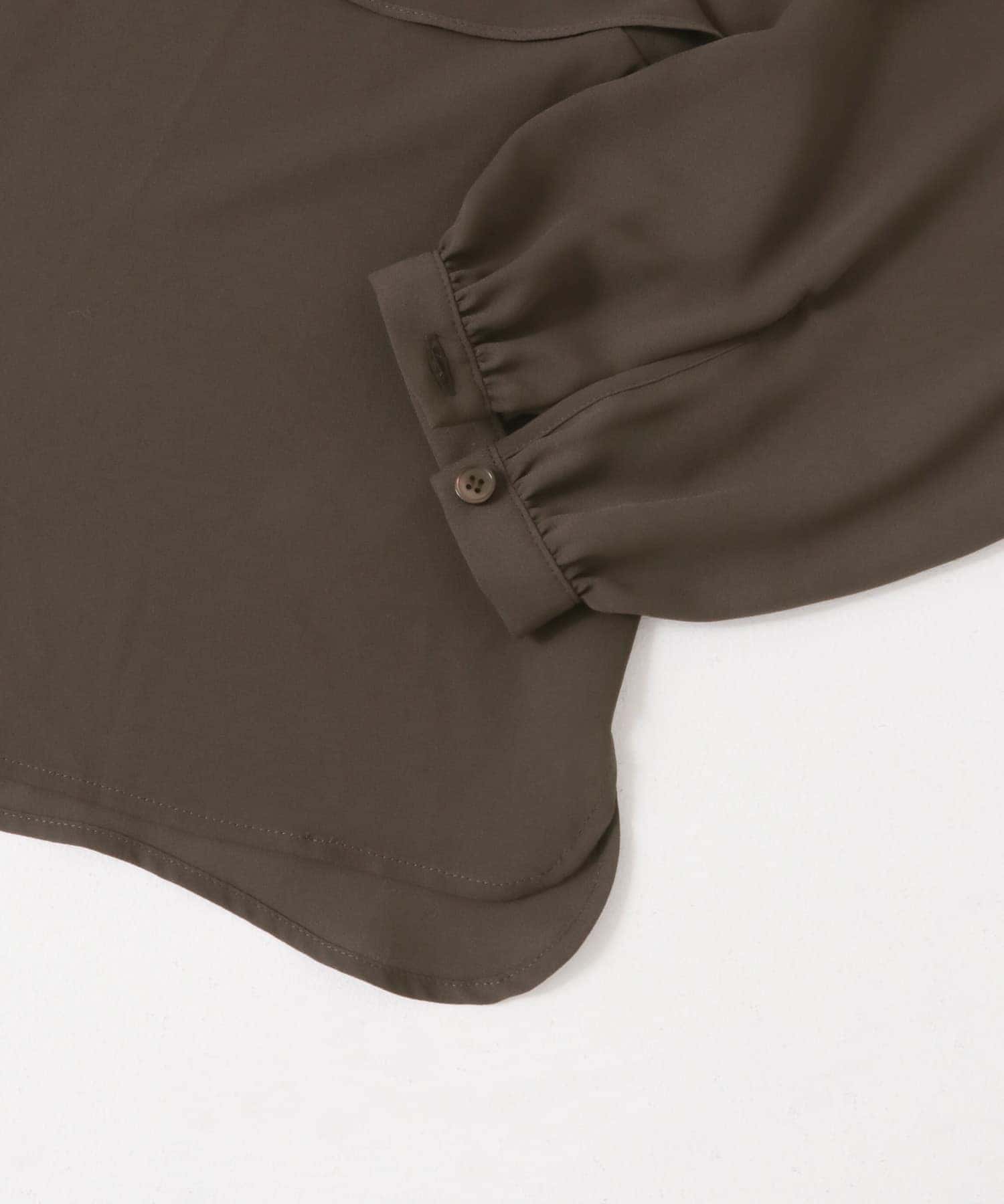 フリルラッフルブラウス brown FREE