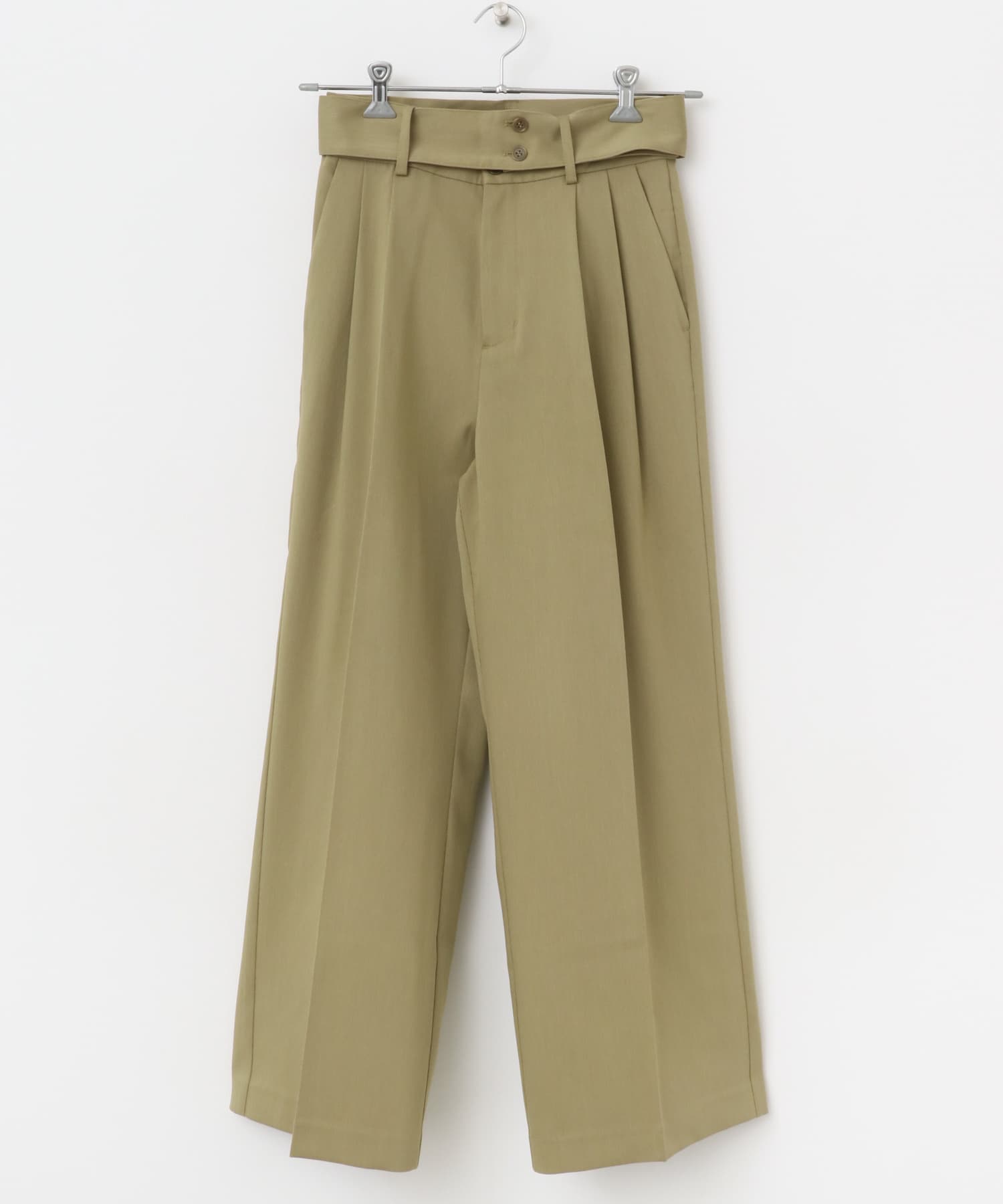 ベルトパンツ beige 36