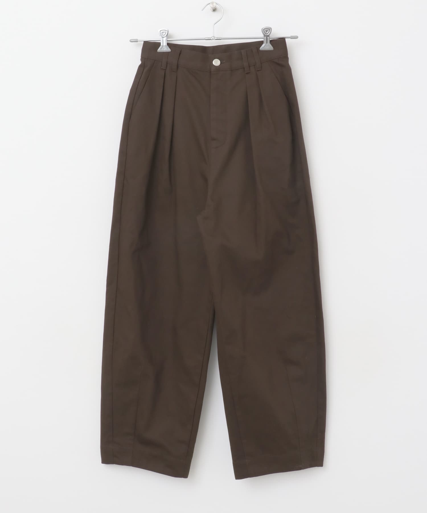 タックカーブパンツ brown 36