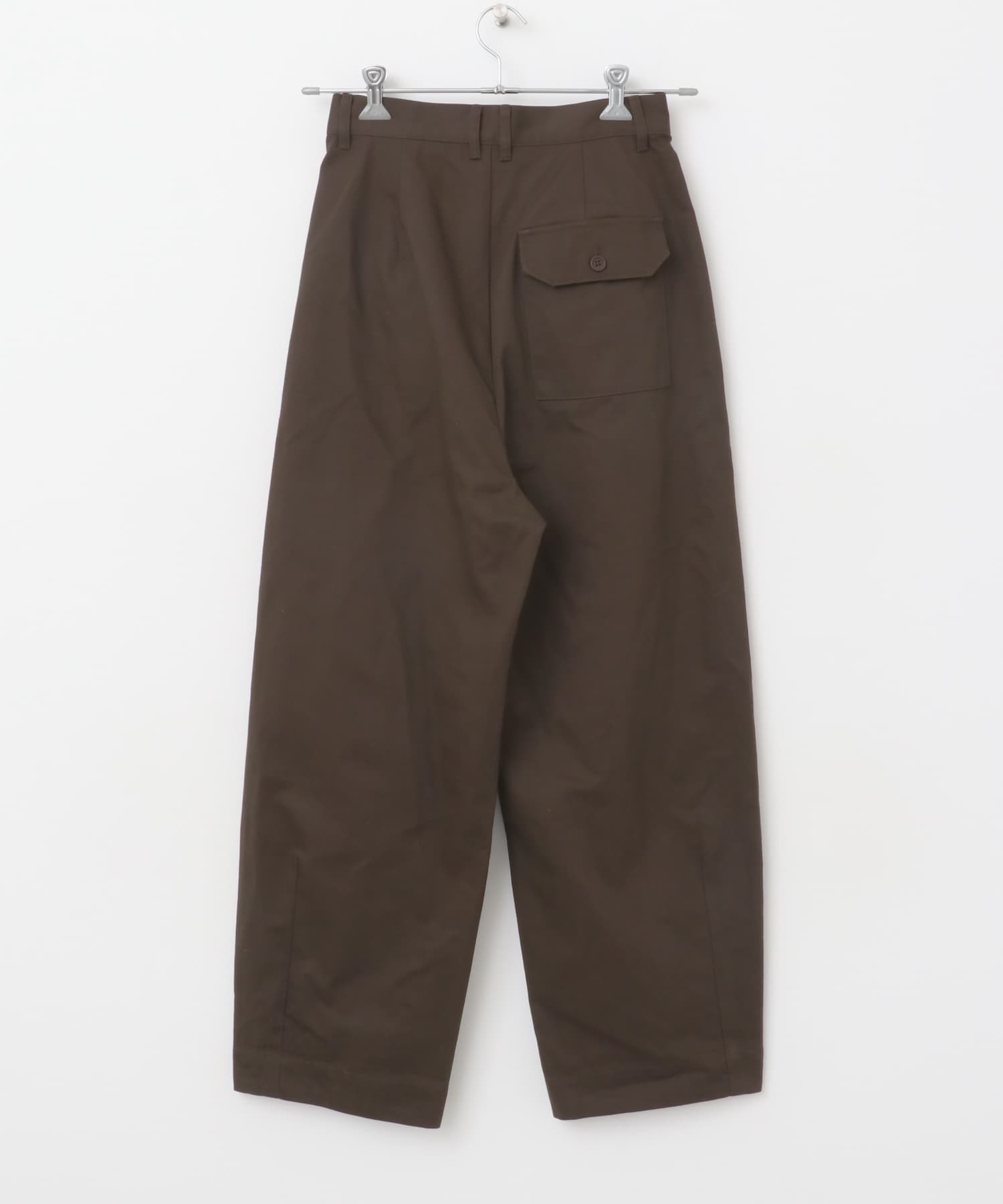 タックカーブパンツ brown 36