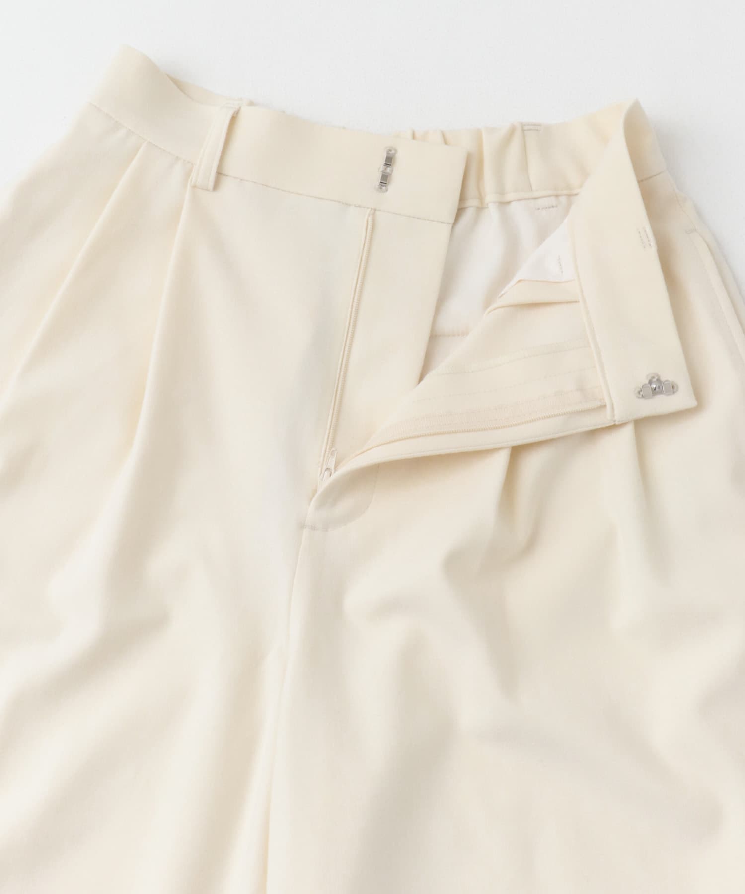 DONEEYU　両面起毛セミワイドパンツ offwhite 36