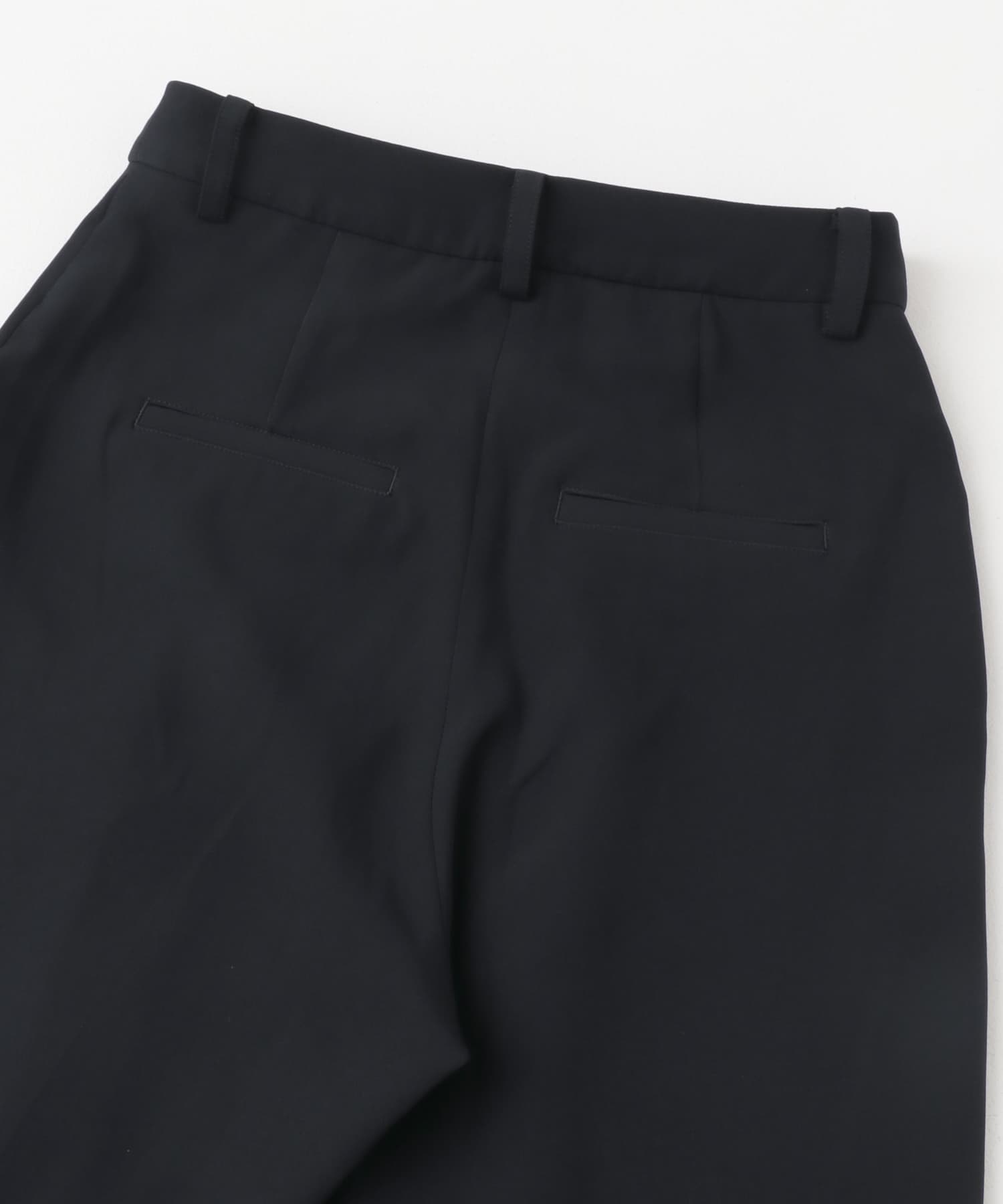 F by ROSSO　ダブルクロスデザインタックパンツ NAVY 36